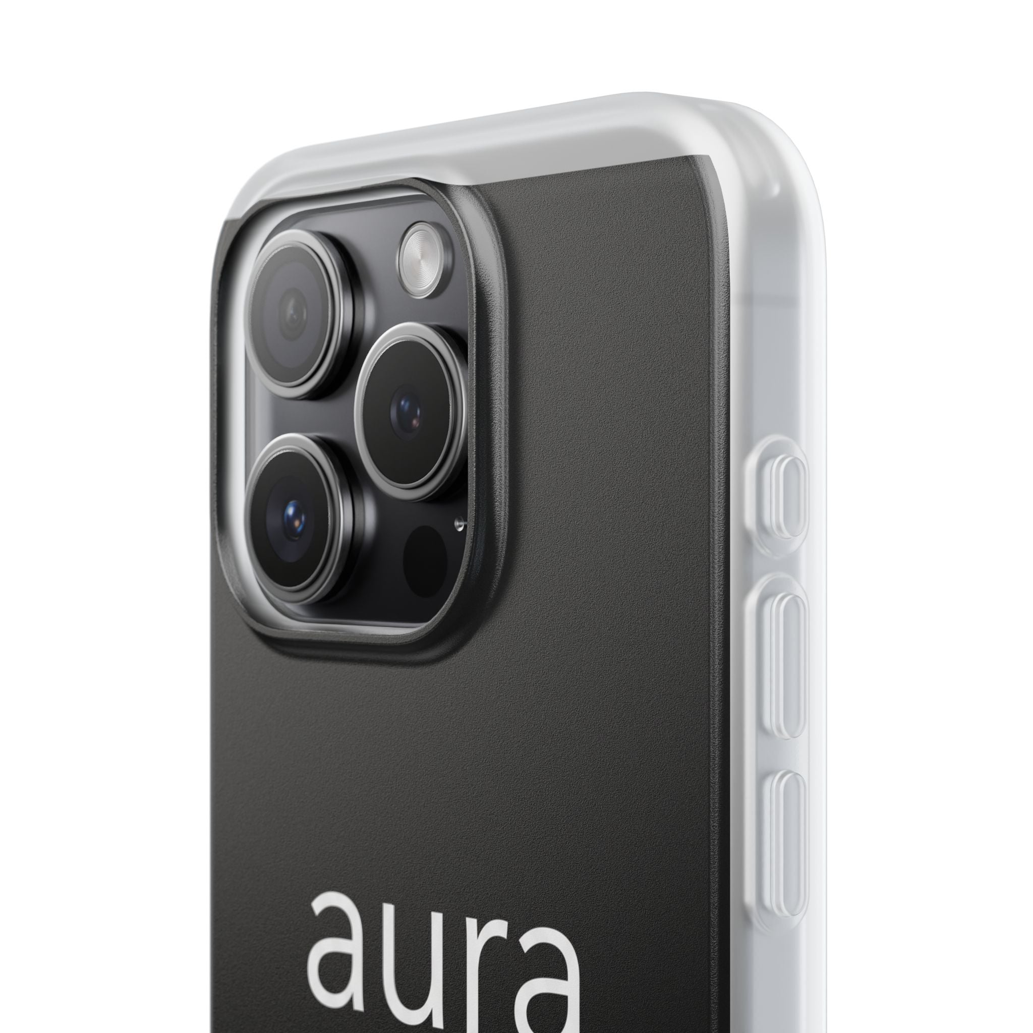Aura Black Minimalist Phone Case