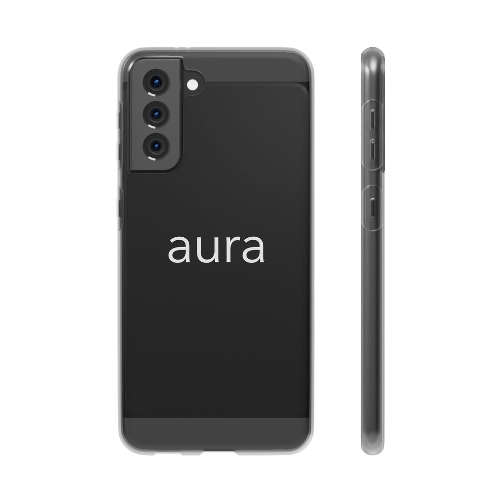 Aura Black Minimalist Phone Case