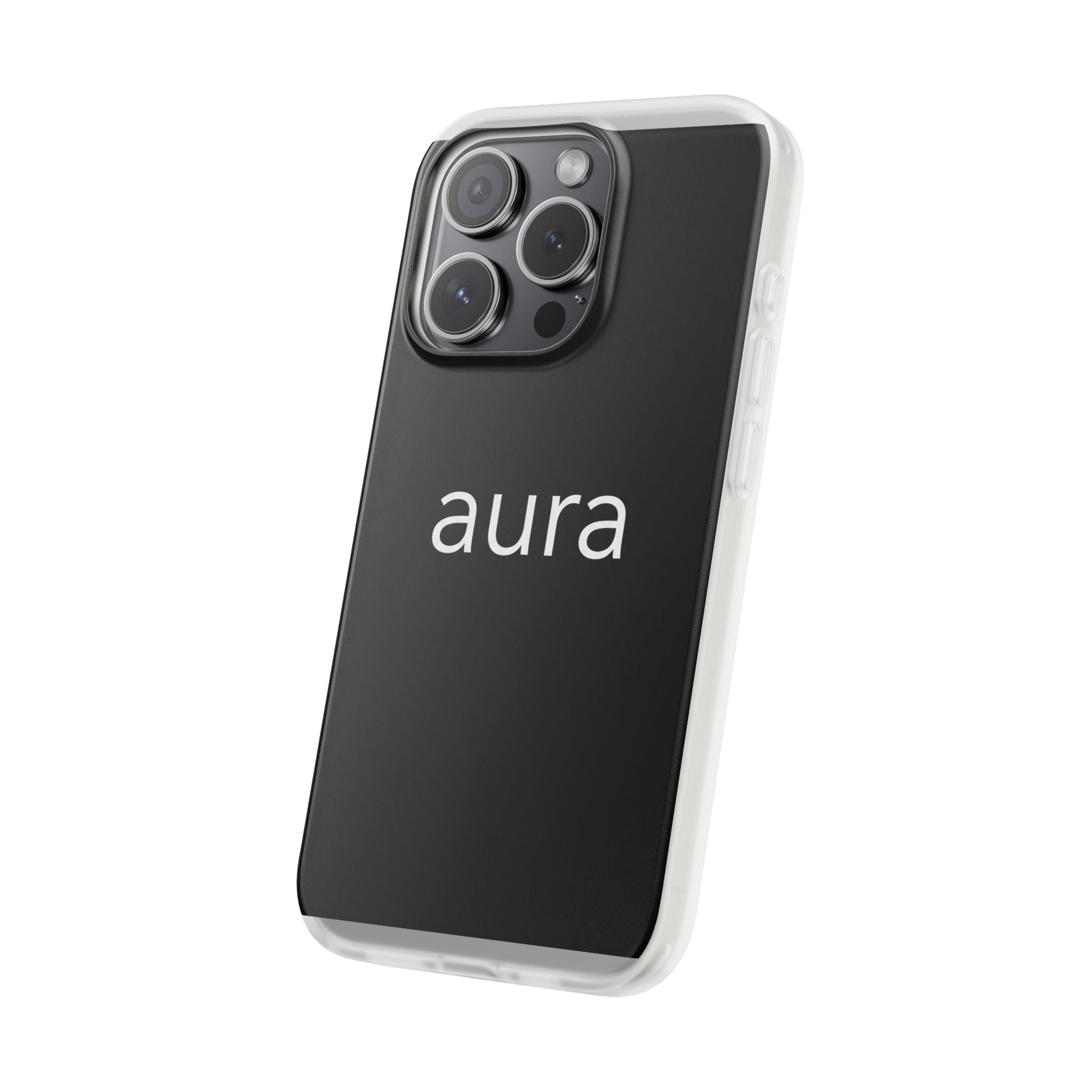 Aura Black Minimalist Phone Case
