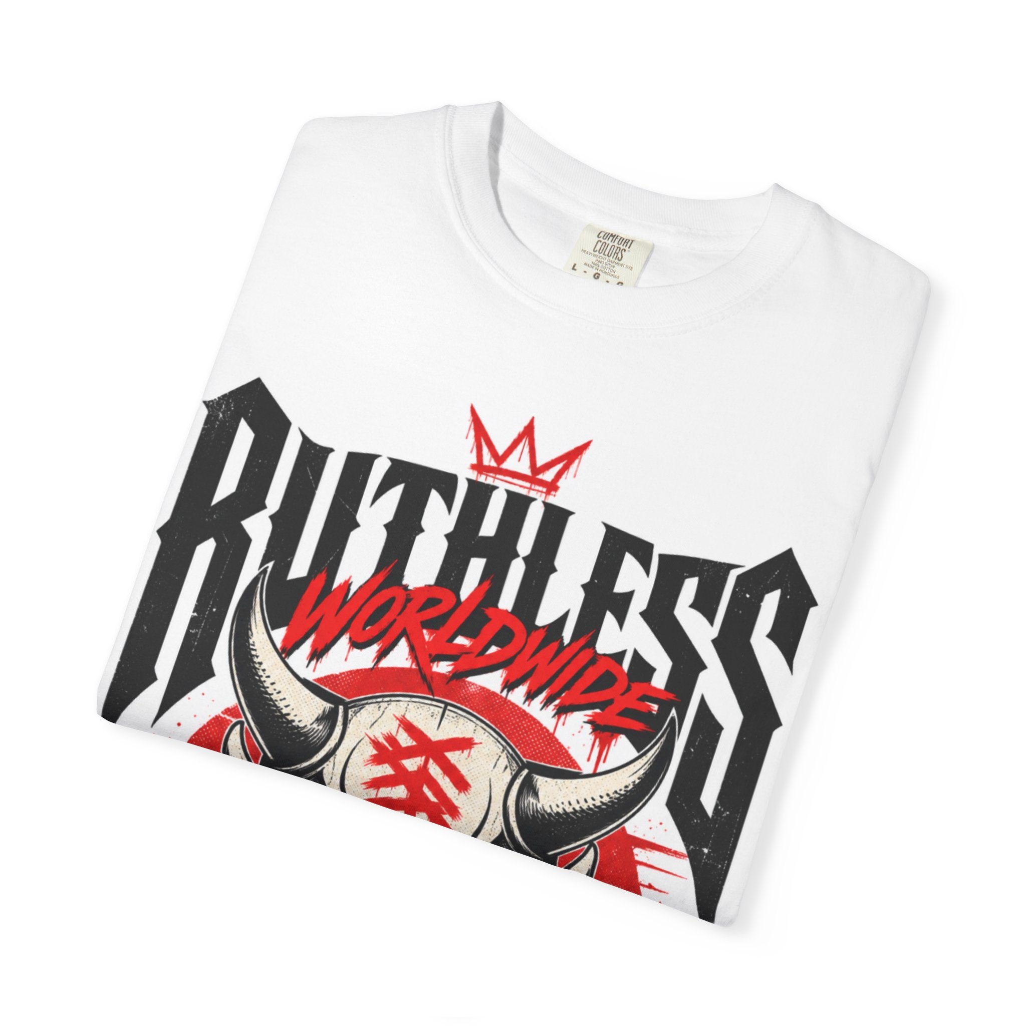 Ruthless Worldwide Oni Mask Graphic T-Shirt — Streetwear Skull Tee