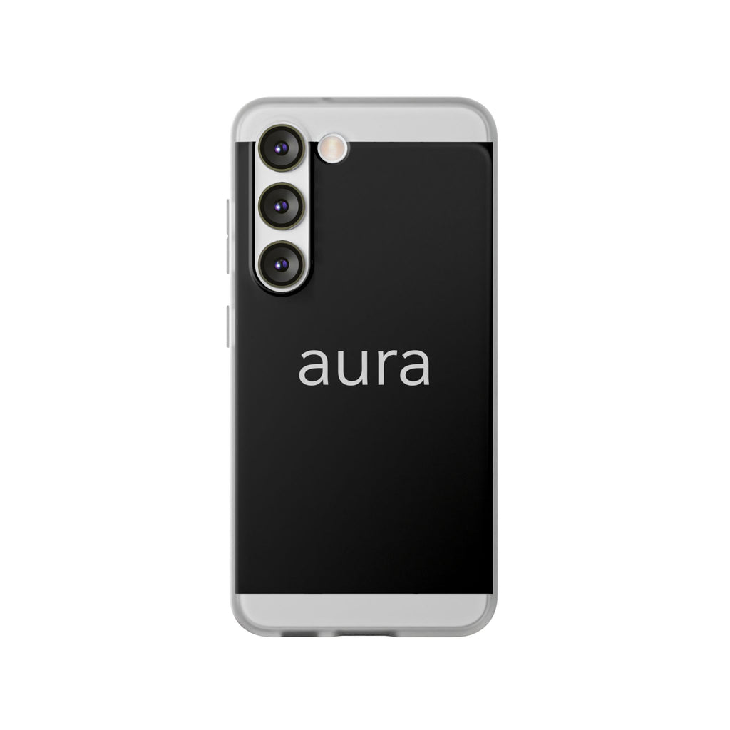 Aura Black Minimalist Phone Case