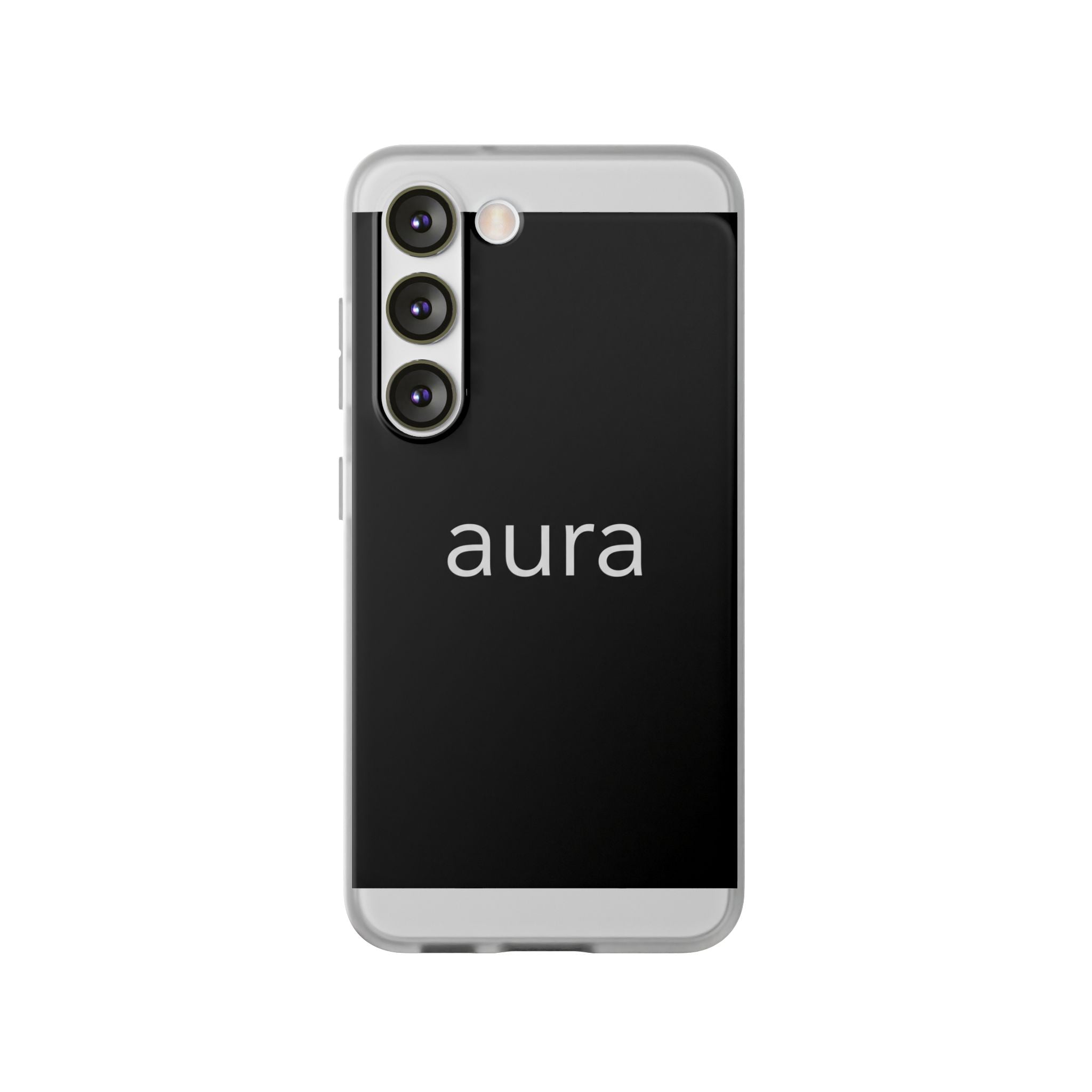 Aura Black Minimalist Phone Case