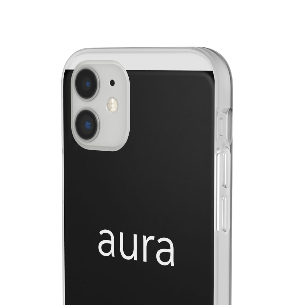 Aura Black Minimalist Phone Case