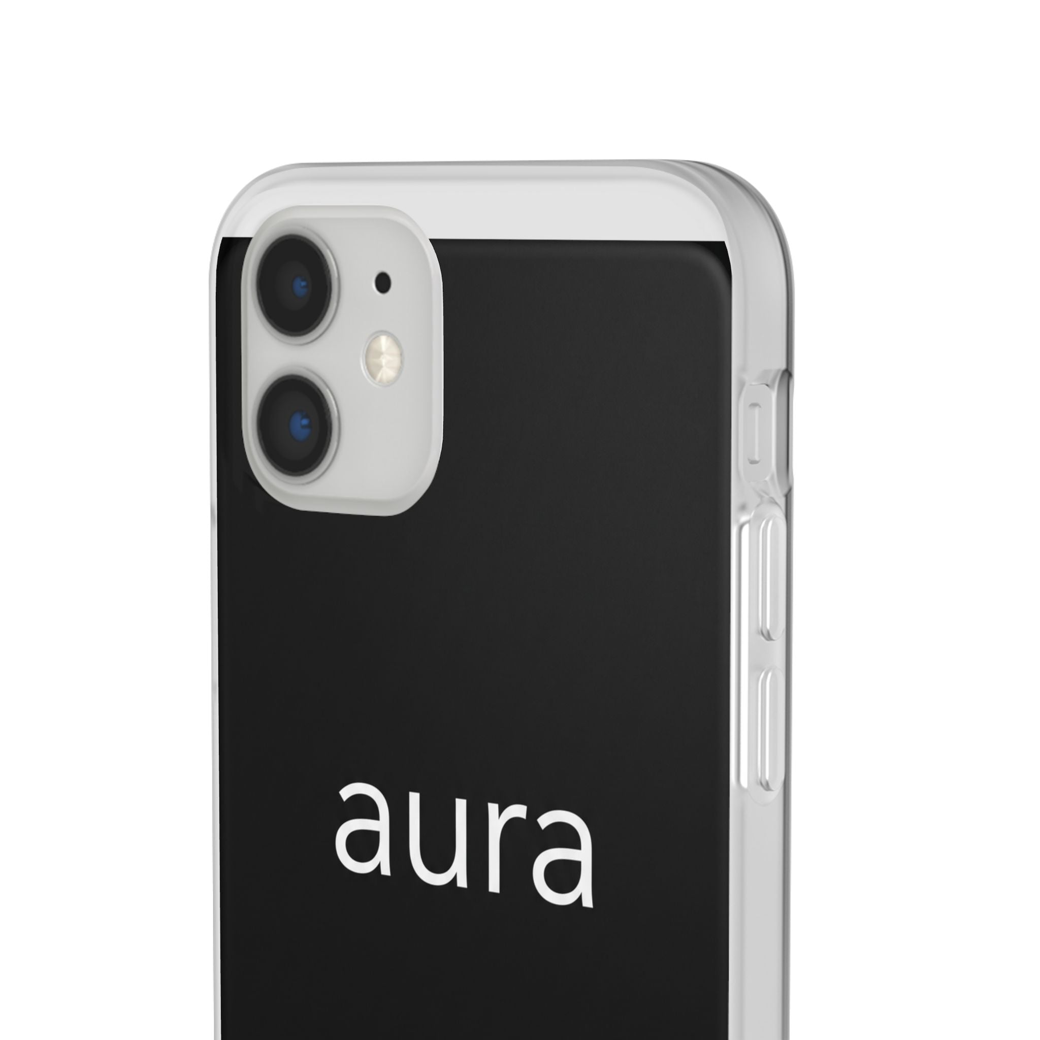 Aura Black Minimalist Phone Case