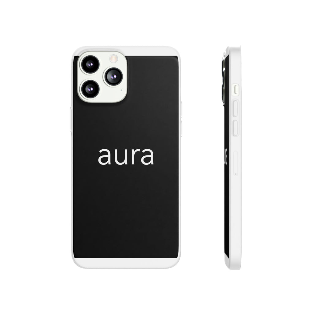 Aura Black Minimalist Phone Case