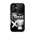 Urban Vibes Magnetic Phone Case — Impact‑Resistant Black Graphic