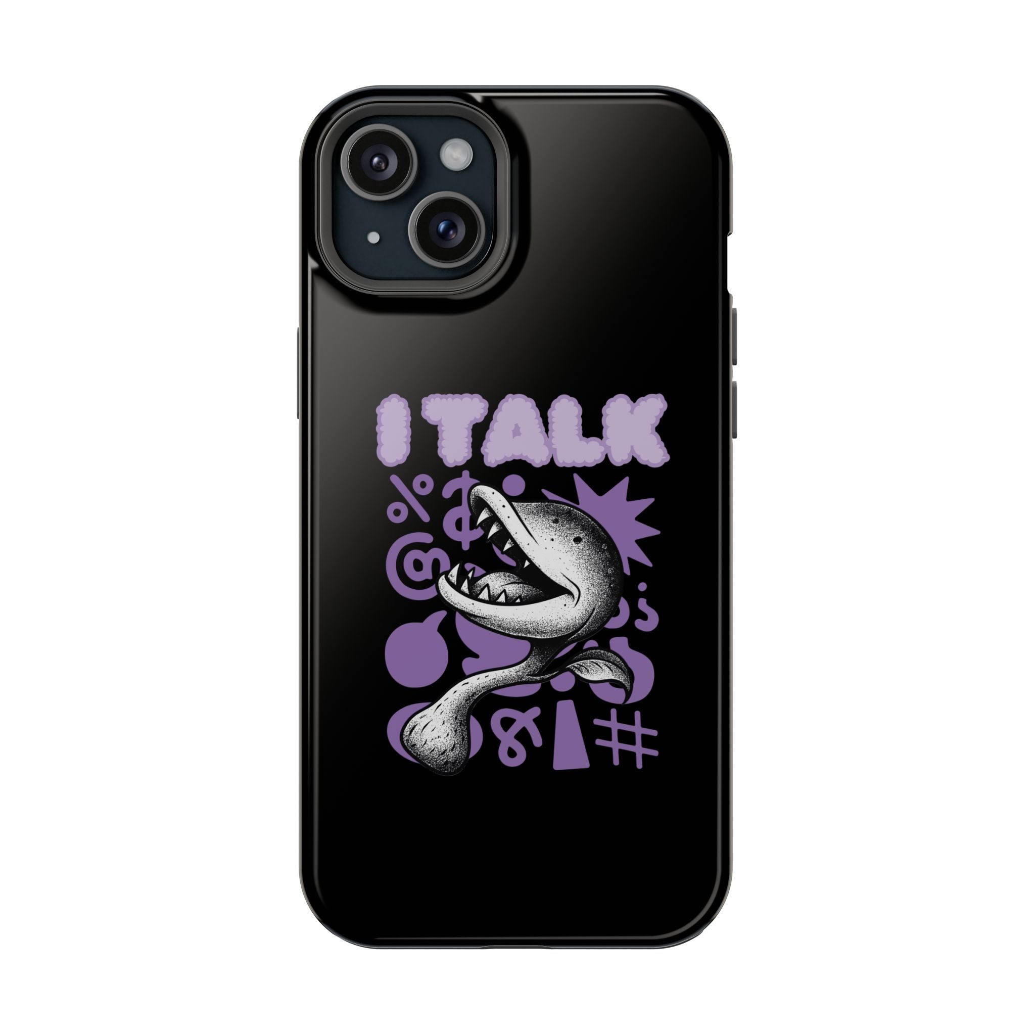 Phone Case — "I TALK" Graphic Magnetic Impact-Resistant Case