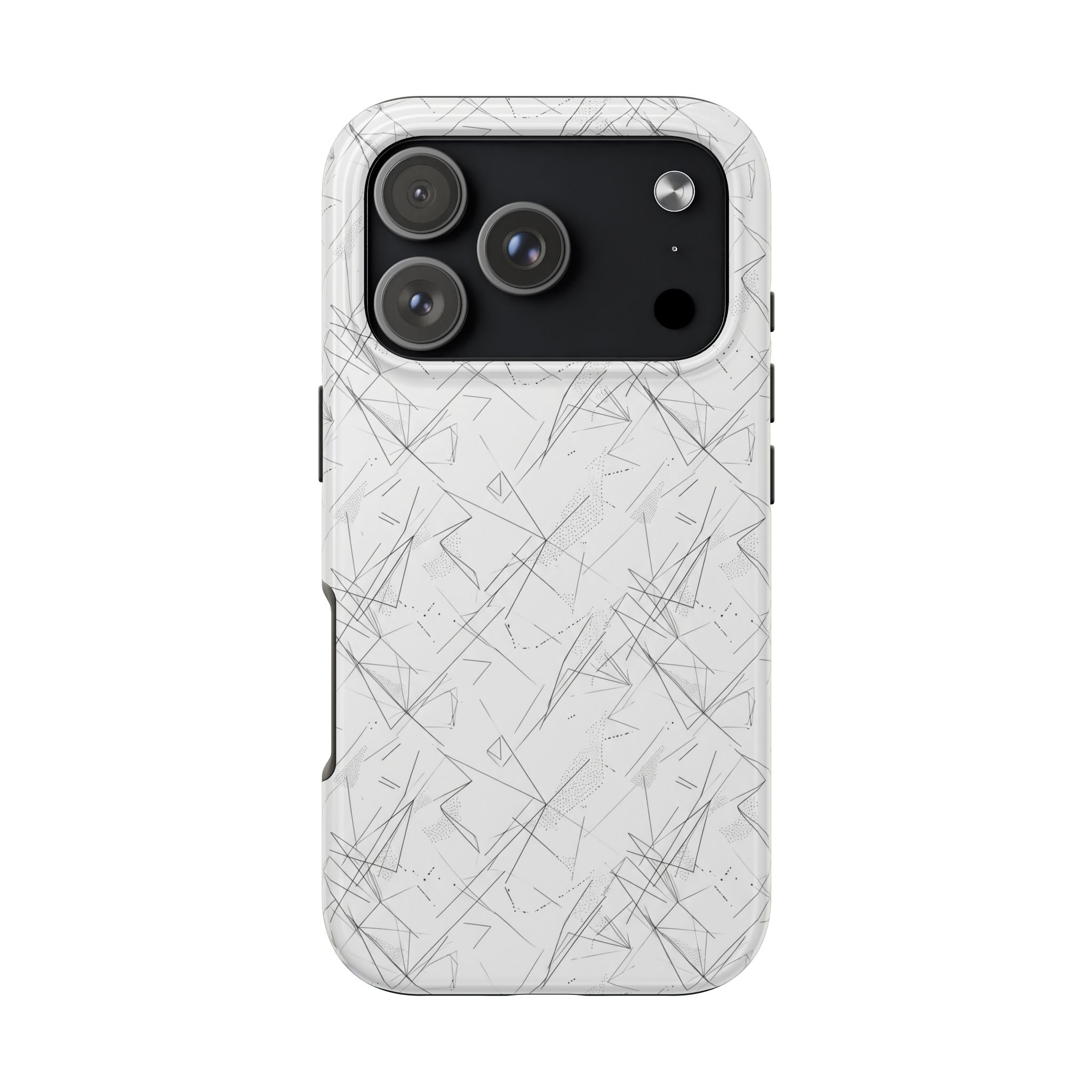 Marble Scratch Pattern Tough Phone Case — Protective iPhone Cover