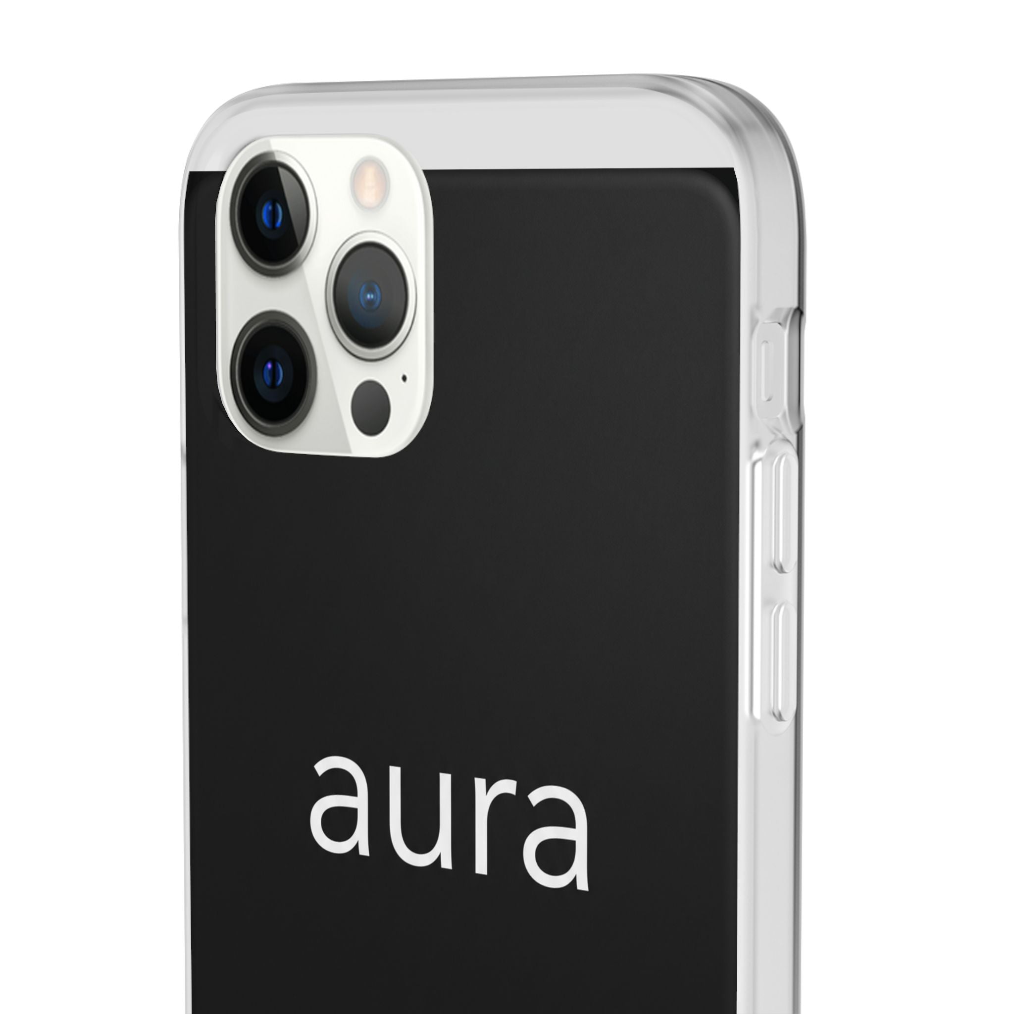Aura Black Minimalist Phone Case