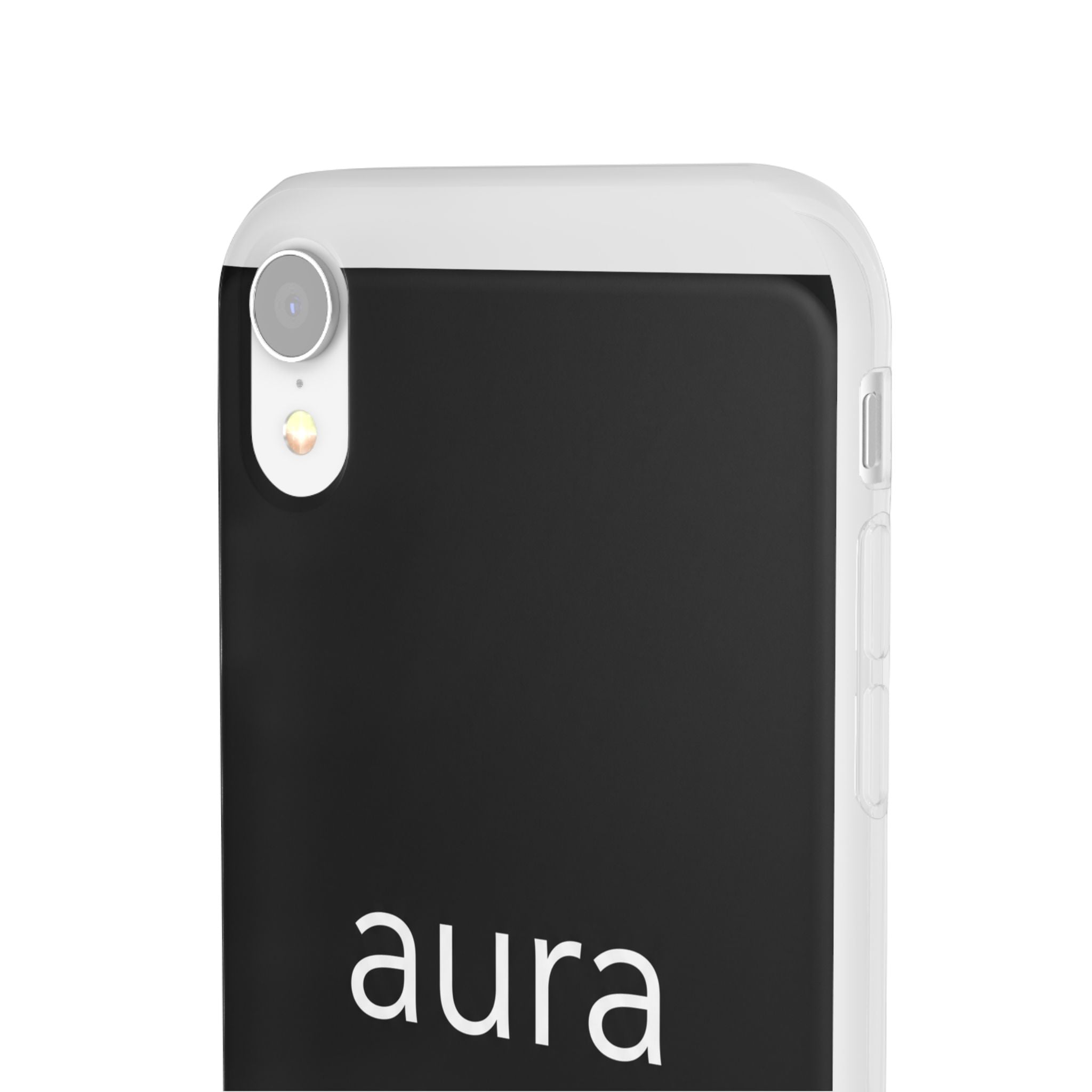 Aura Black Minimalist Phone Case