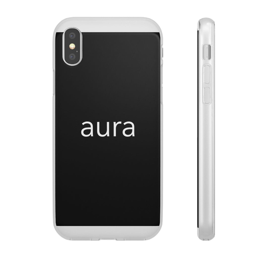 Aura Black Minimalist Phone Case