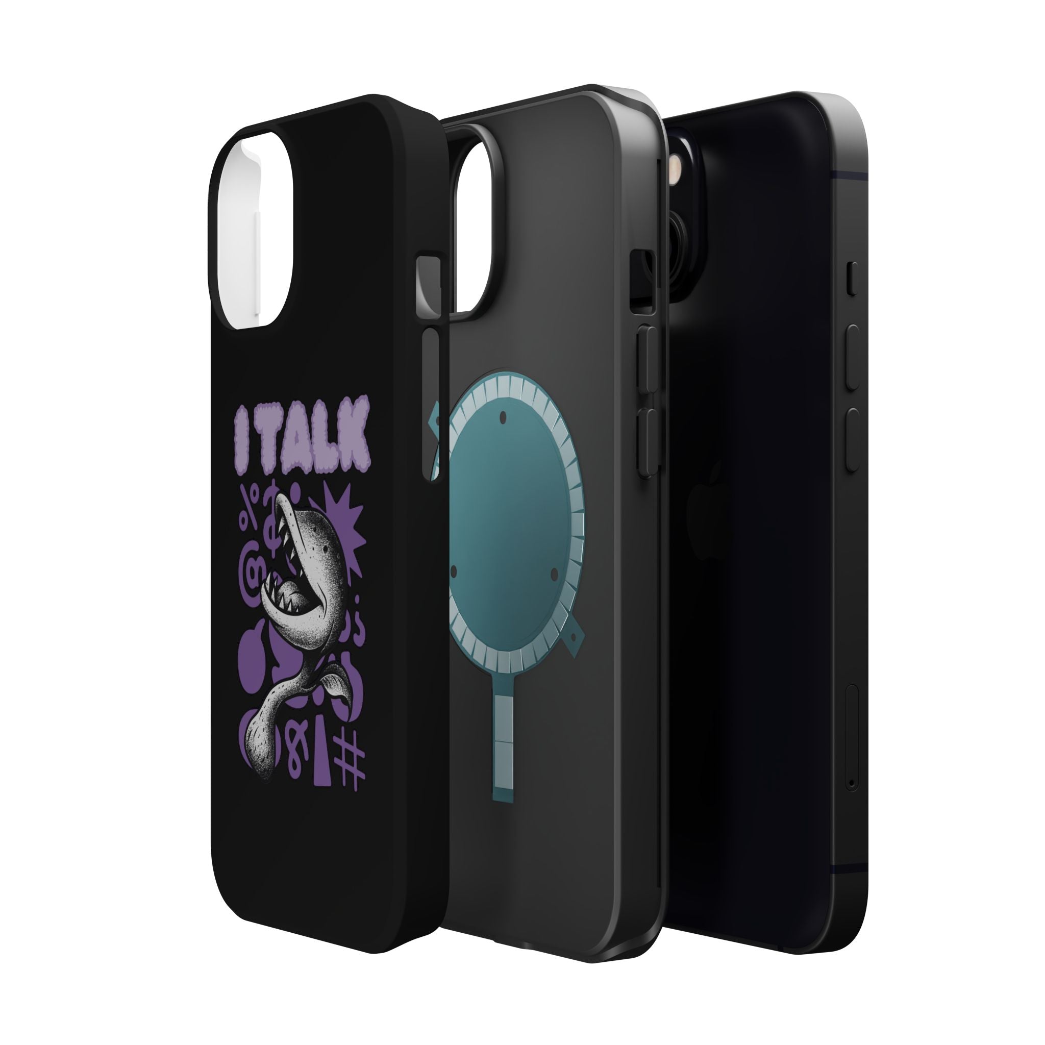 Phone Case — "I TALK" Graphic Magnetic Impact-Resistant Case