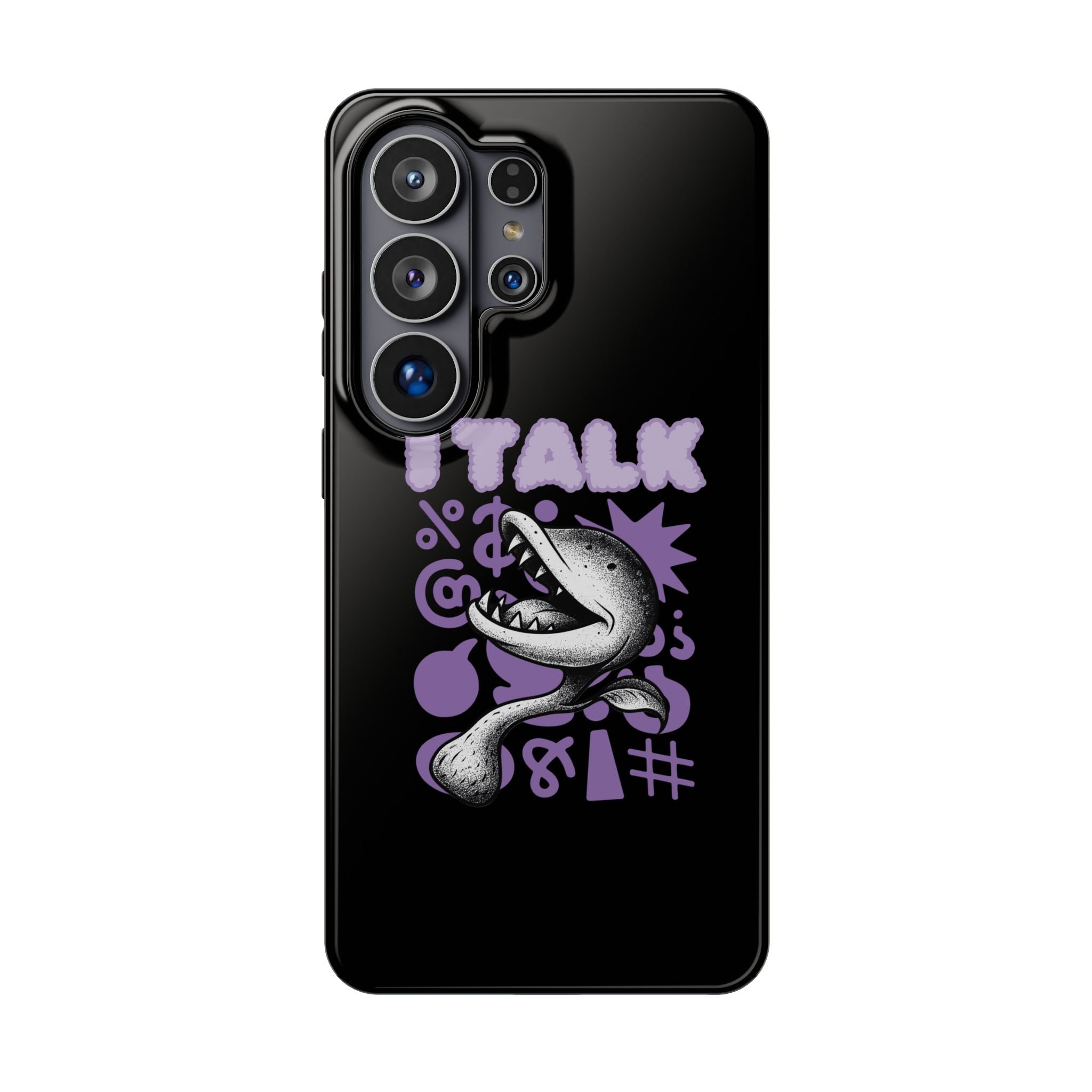 Phone Case — "I TALK" Graphic Magnetic Impact-Resistant Case