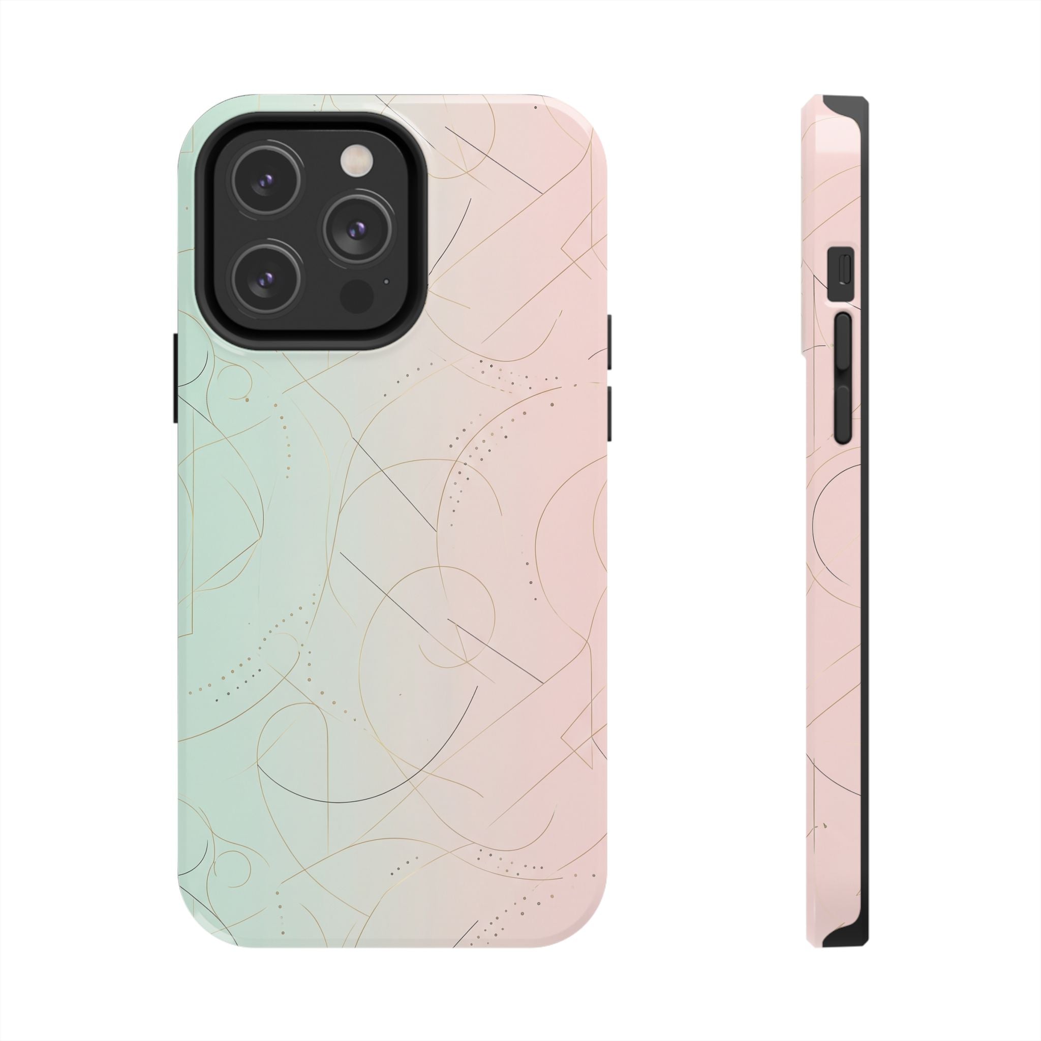 Pastel Swirl Tough Phone Case — Protective Gradient Phone Cover