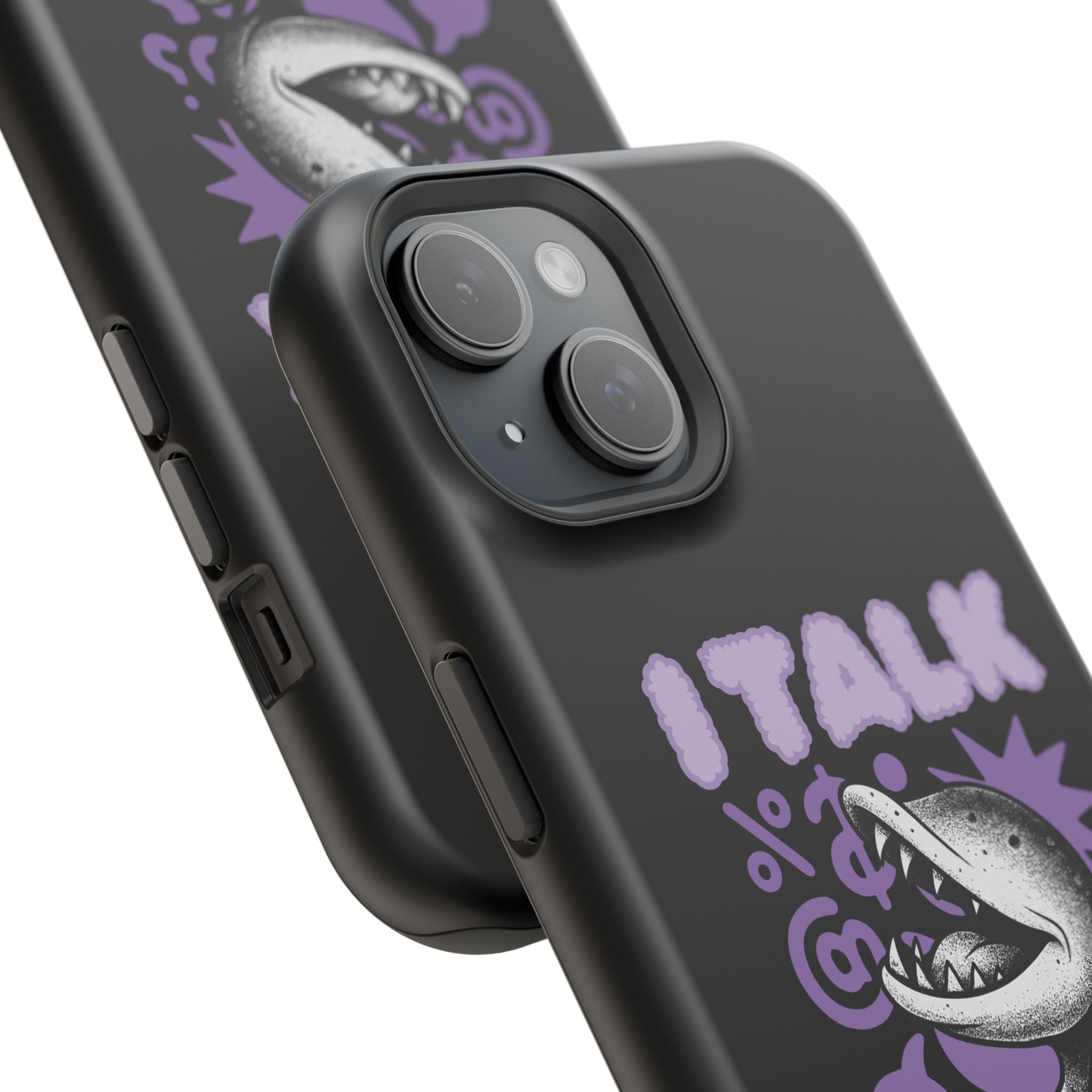 Phone Case — "I TALK" Graphic Magnetic Impact-Resistant Case