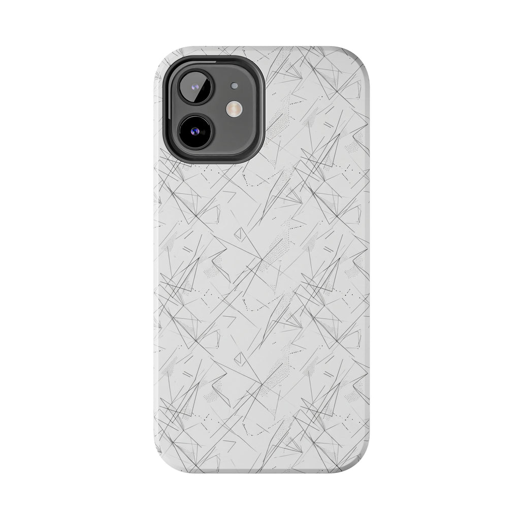 Marble Scratch Pattern Tough Phone Case — Protective iPhone Cover