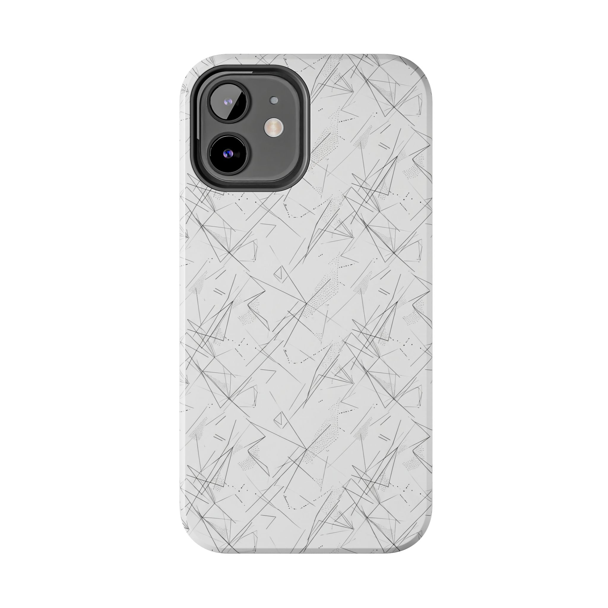 Marble Scratch Pattern Tough Phone Case — Protective iPhone Cover