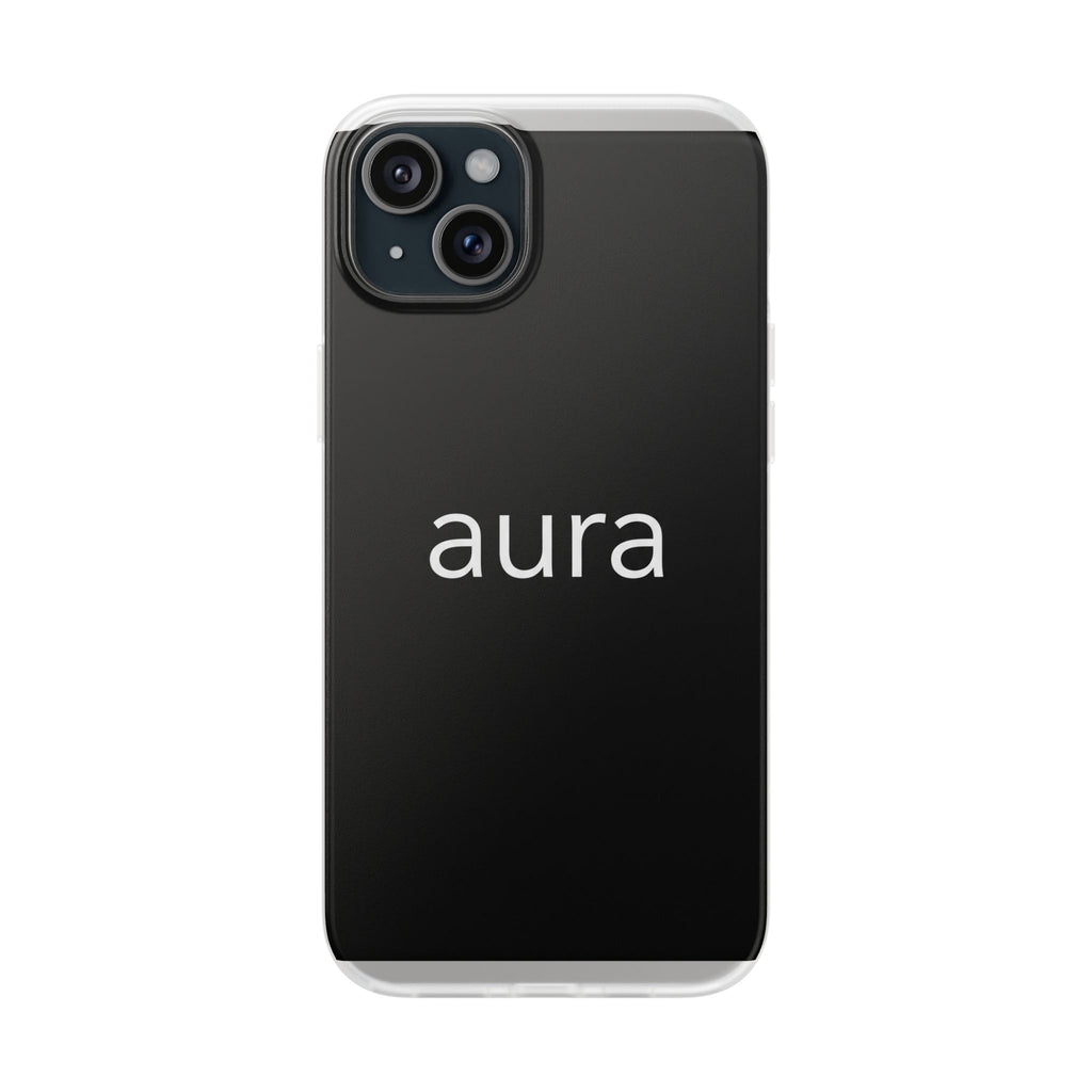 Aura Black Minimalist Phone Case
