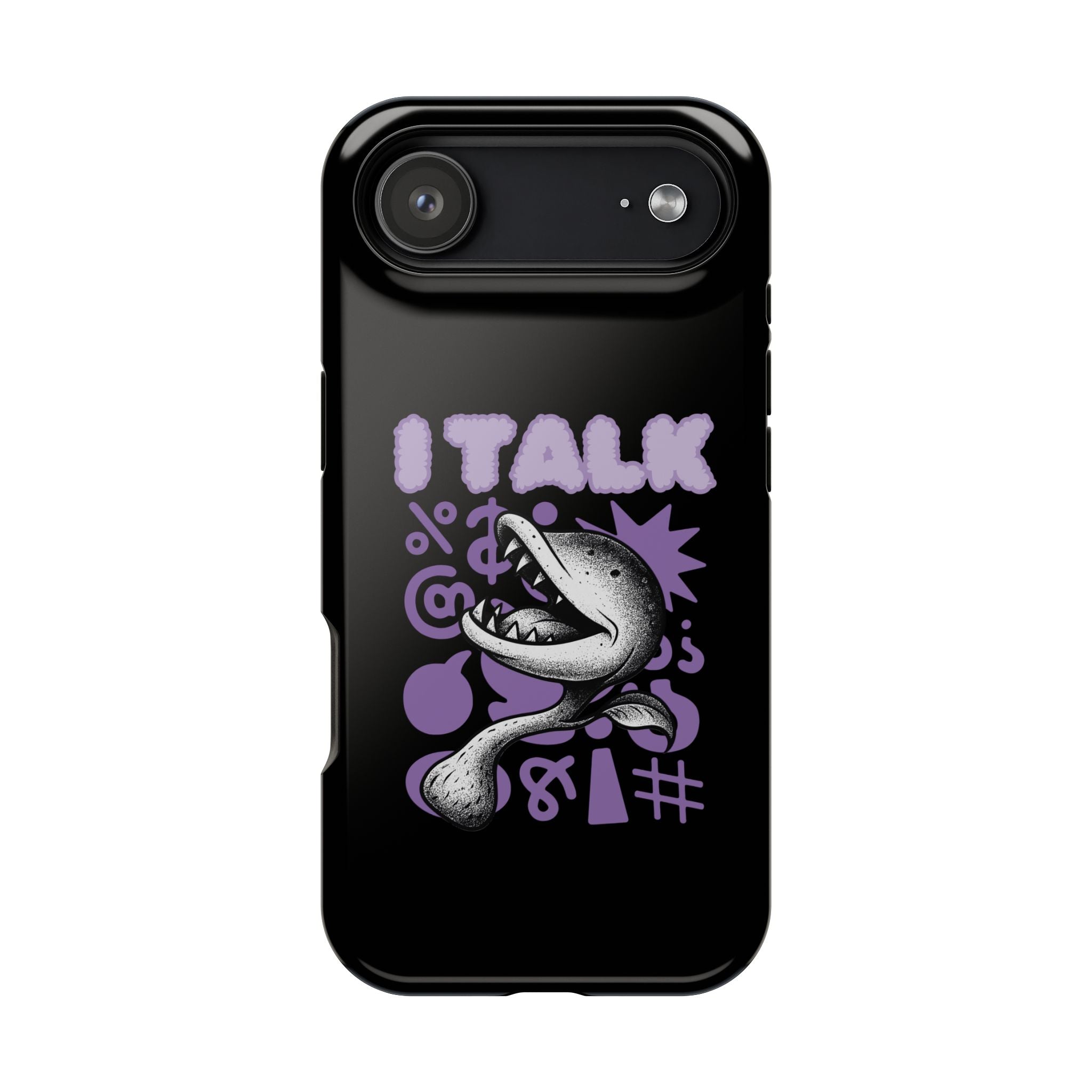 Phone Case — "I TALK" Graphic Magnetic Impact-Resistant Case