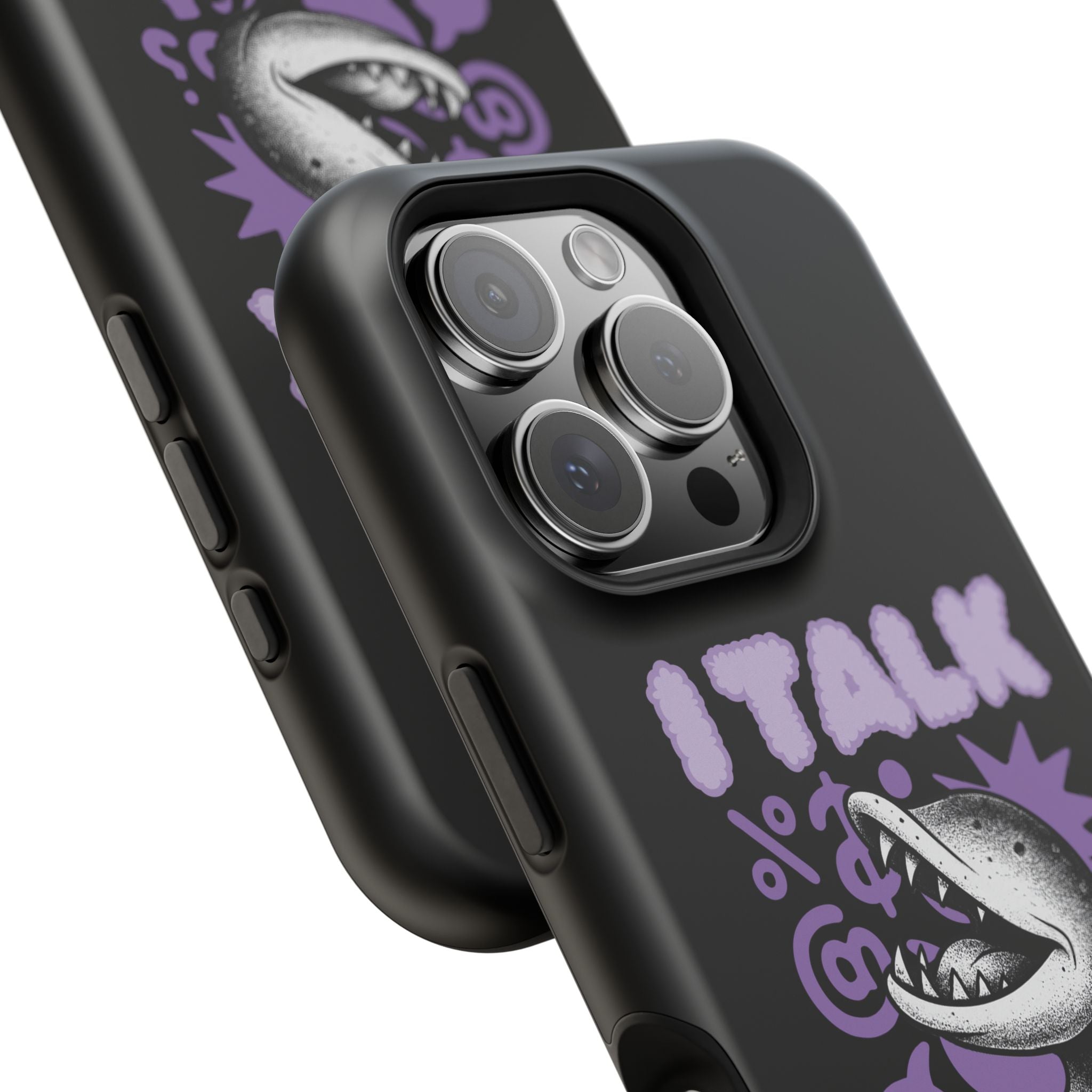 Phone Case — "I TALK" Graphic Magnetic Impact-Resistant Case