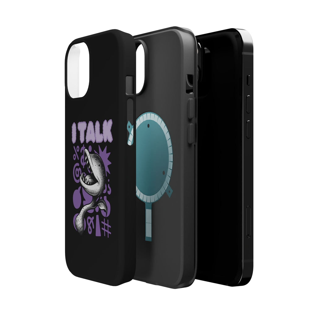 Phone Case — "I TALK" Graphic Magnetic Impact-Resistant Case