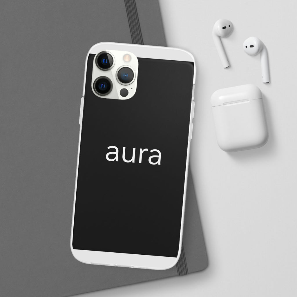 Aura Black Minimalist Phone Case