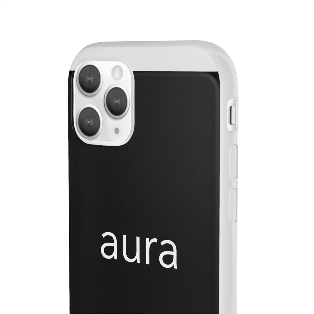 Aura Black Minimalist Phone Case