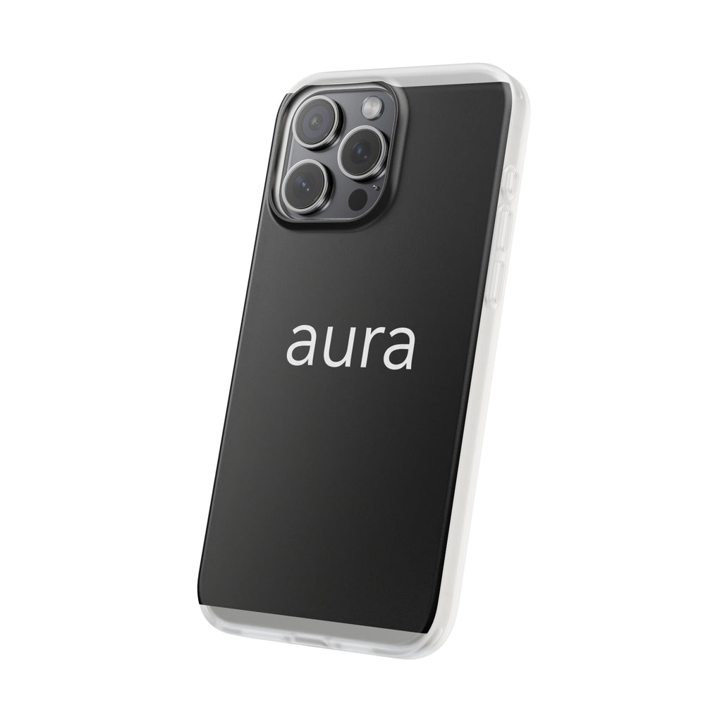 Aura Black Minimalist Phone Case