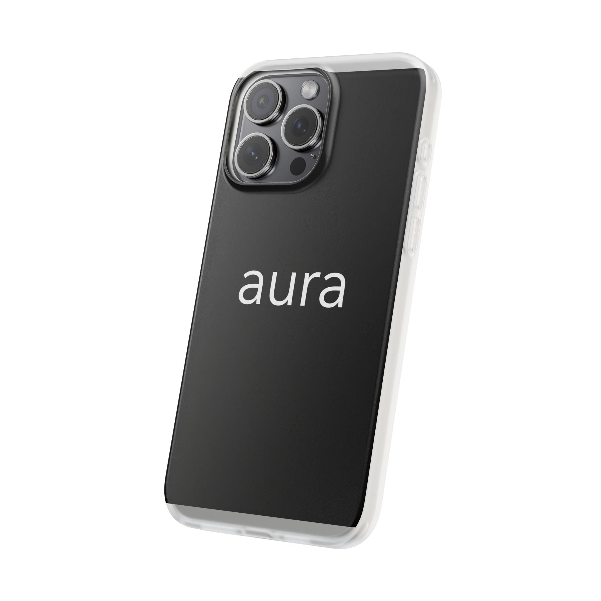 Aura Black Minimalist Phone Case