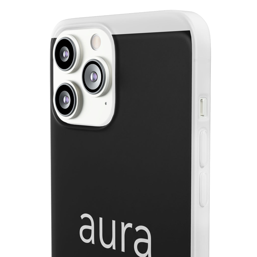 Aura Black Minimalist Phone Case