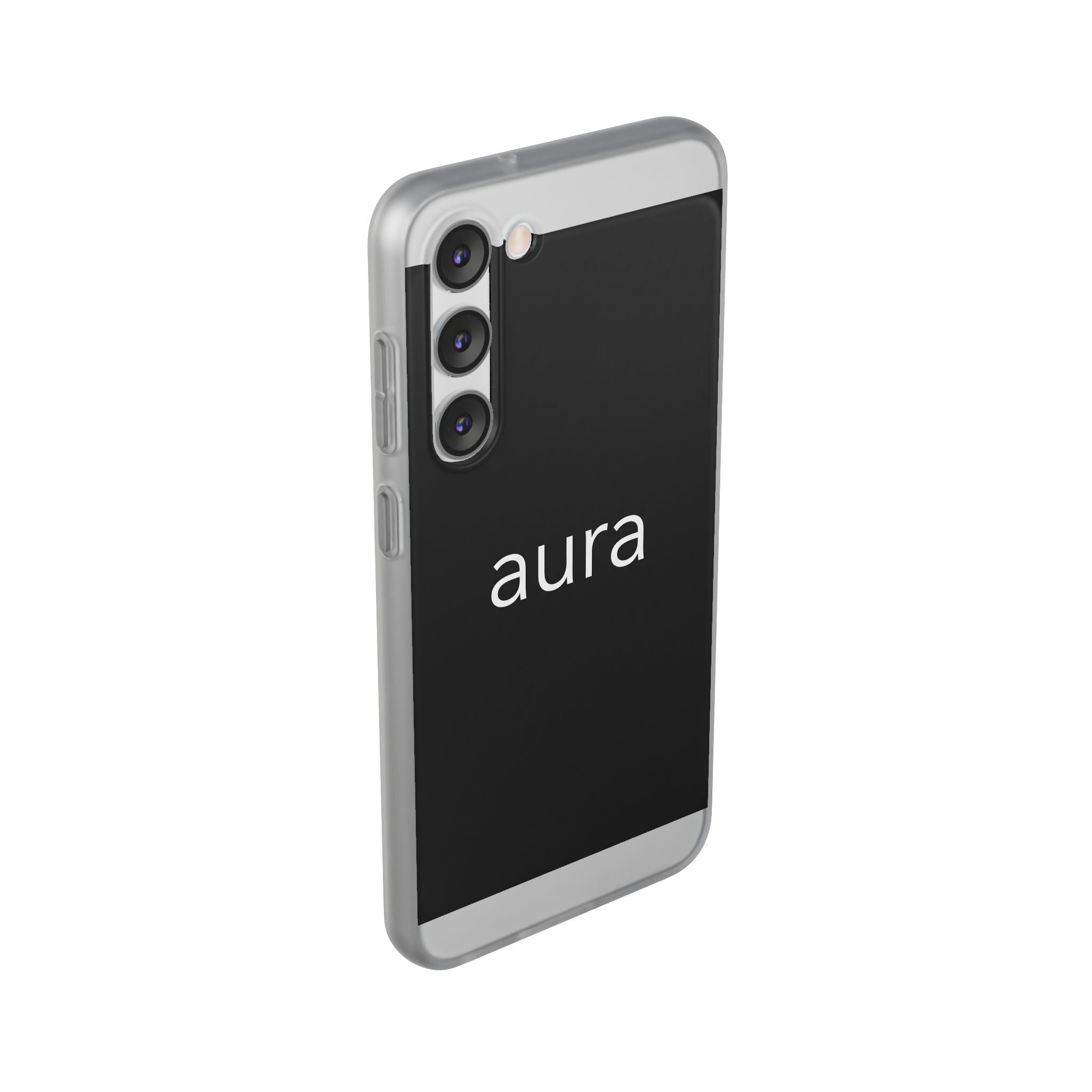 Aura Black Minimalist Phone Case