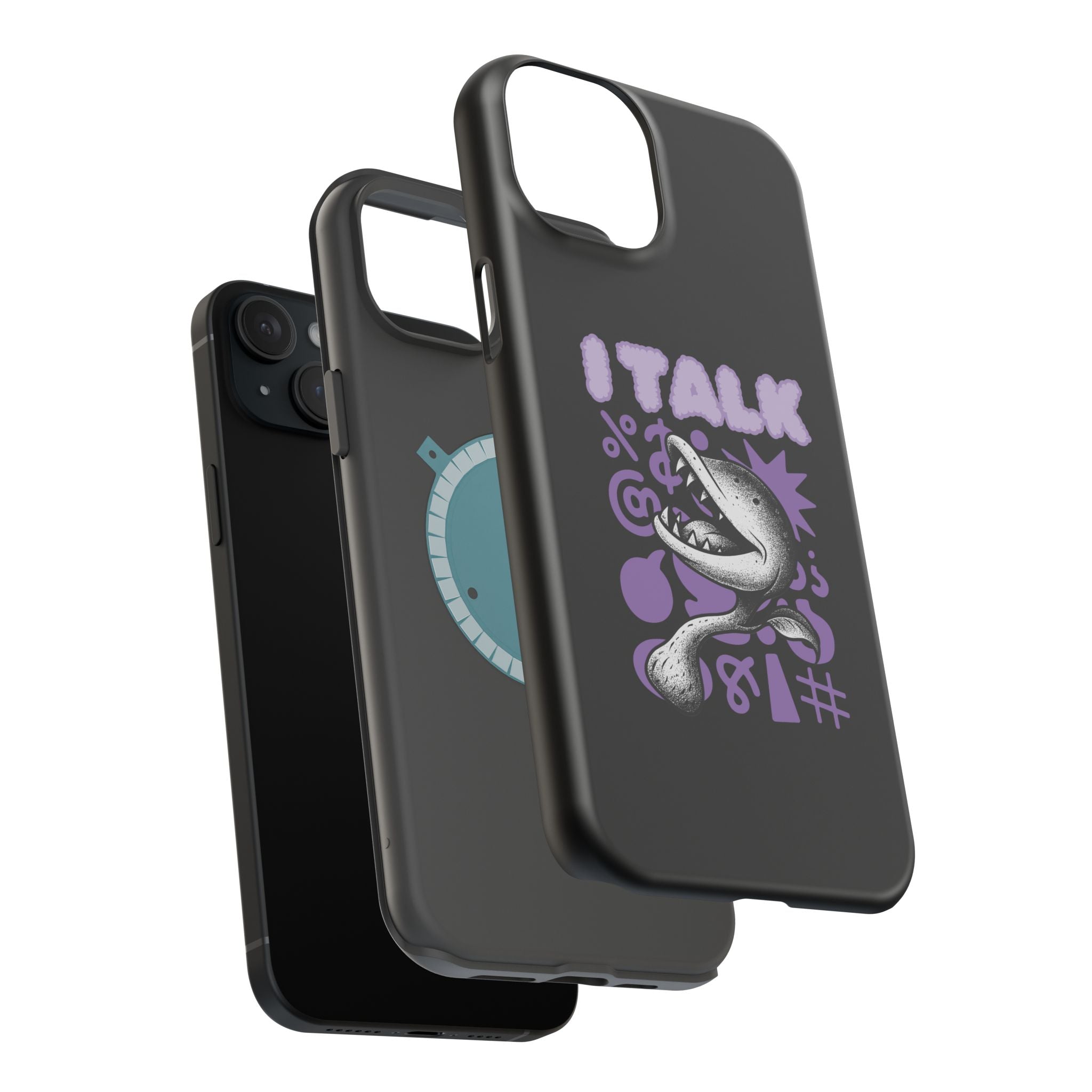 Phone Case — "I TALK" Graphic Magnetic Impact-Resistant Case