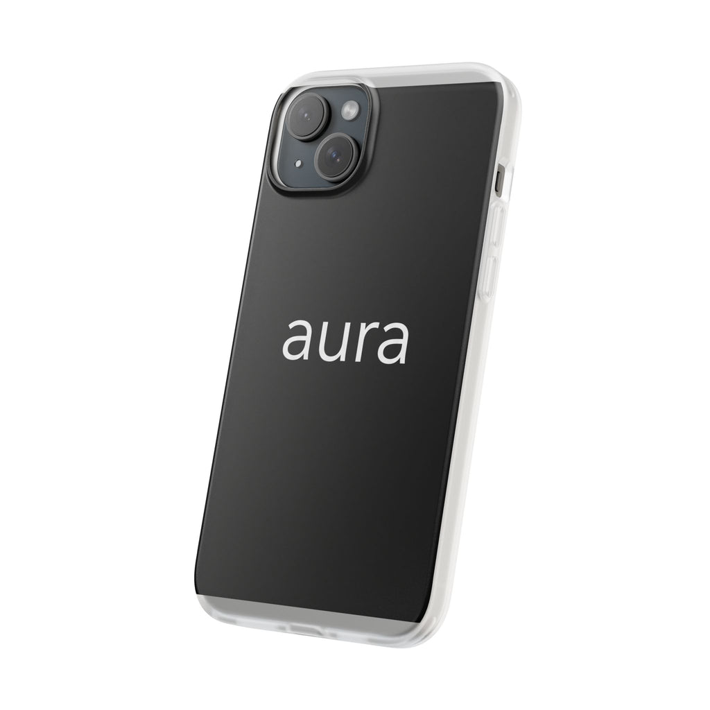 Aura Black Minimalist Phone Case