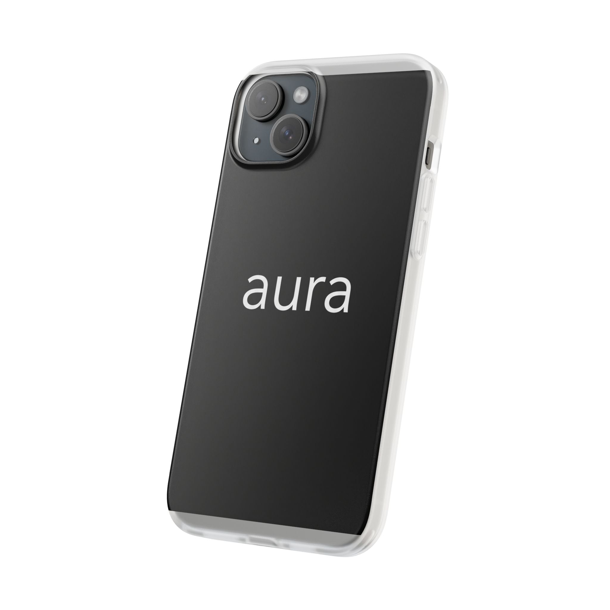 Aura Black Minimalist Phone Case