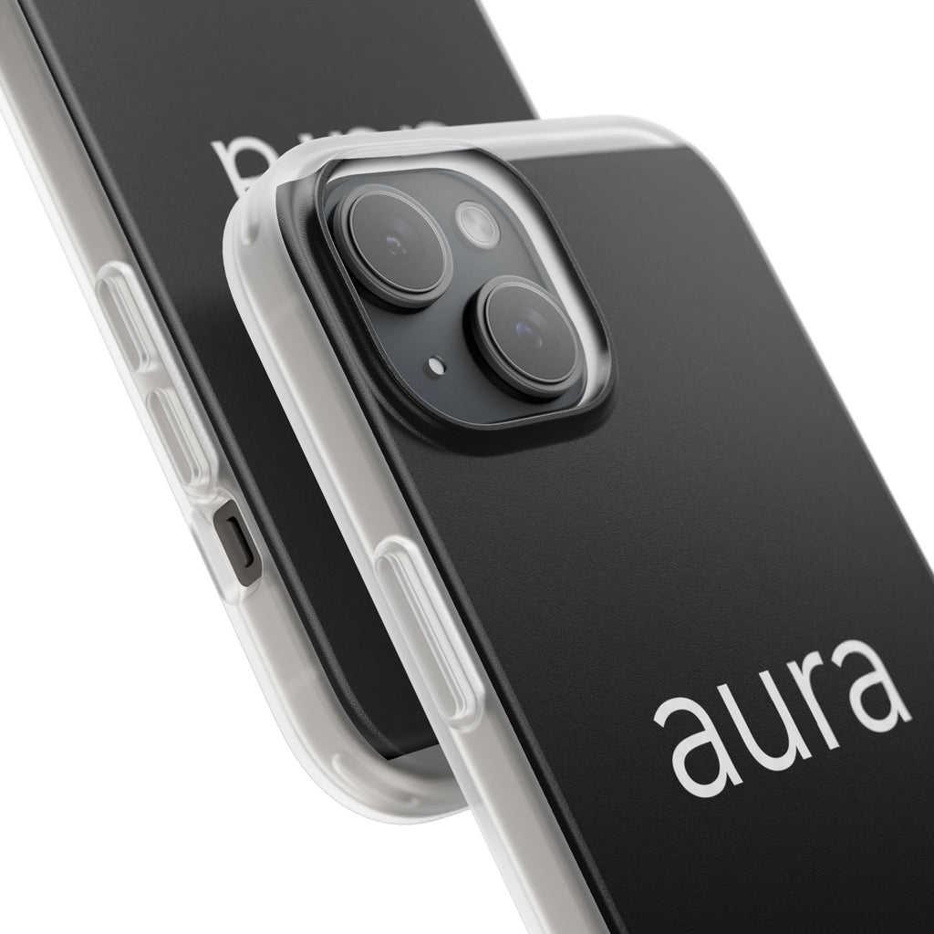 Aura Black Minimalist Phone Case