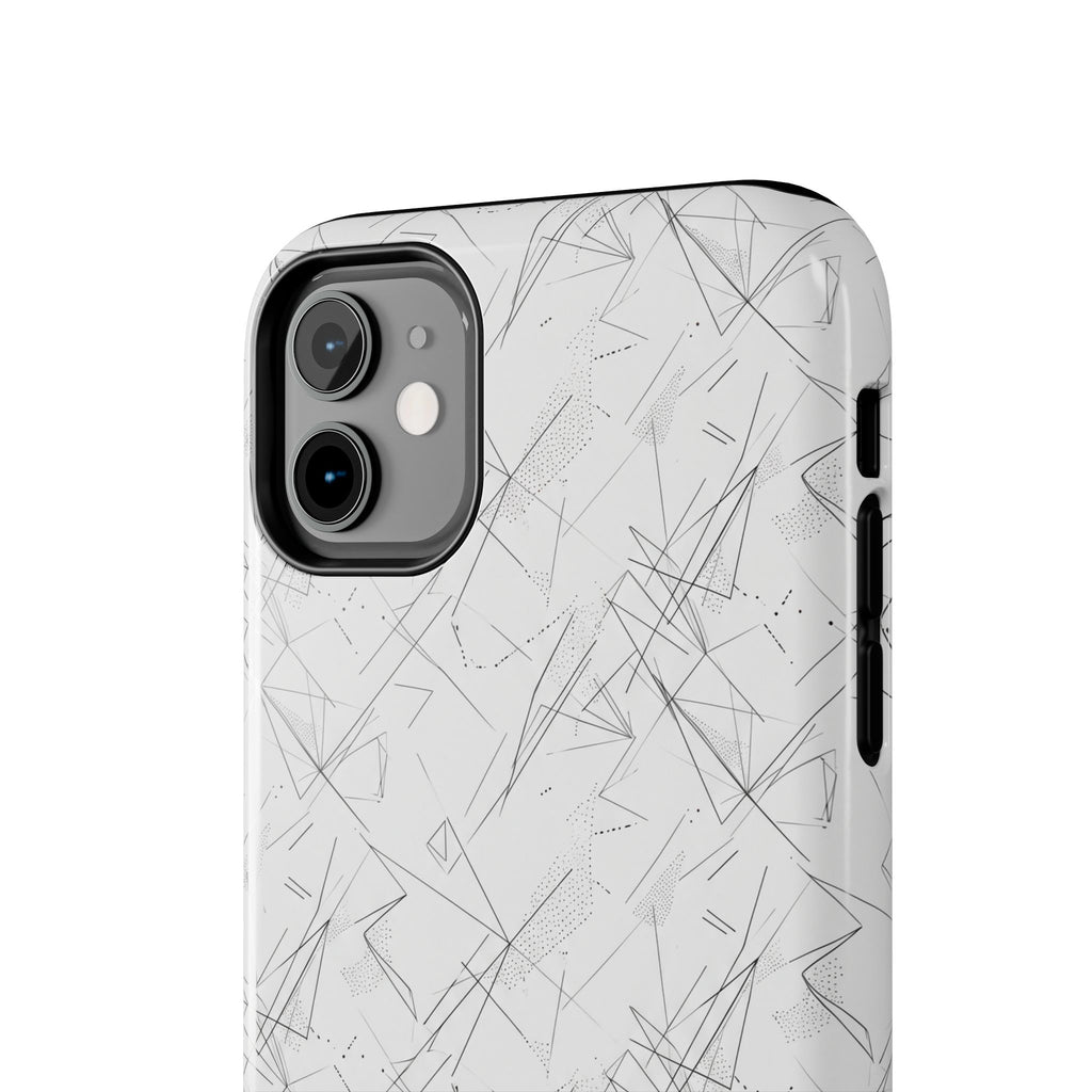 Marble Scratch Pattern Tough Phone Case — Protective iPhone Cover