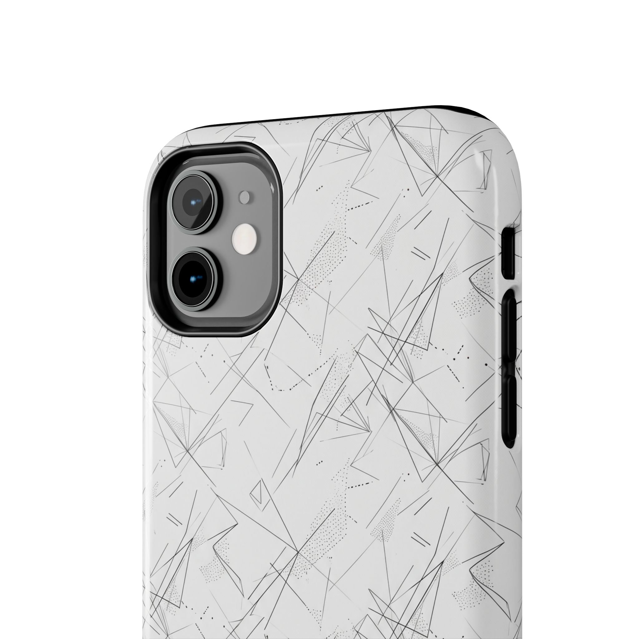 Marble Scratch Pattern Tough Phone Case — Protective iPhone Cover