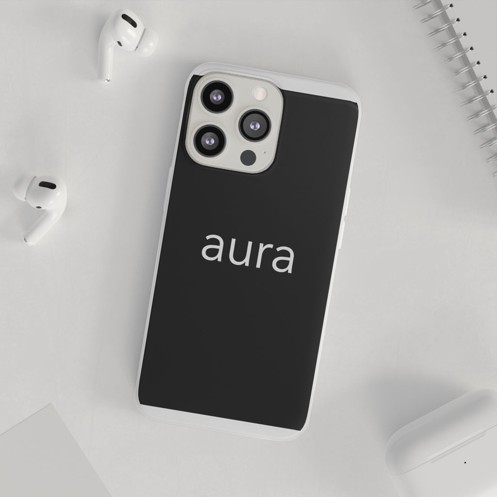 Aura Black Minimalist Phone Case
