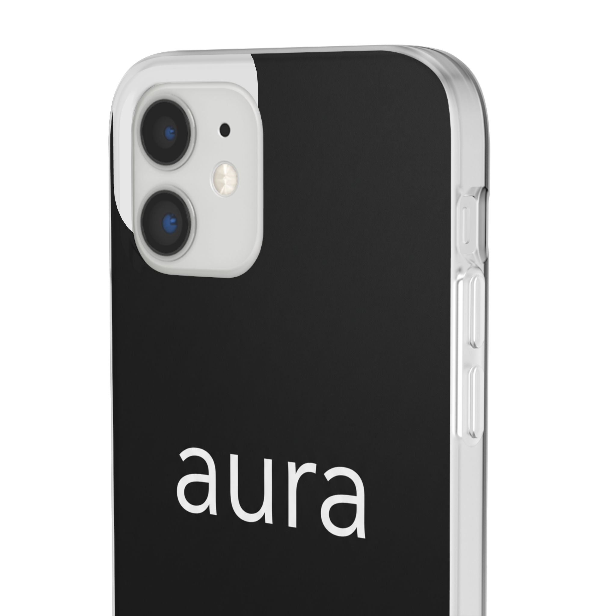 Aura Black Minimalist Phone Case