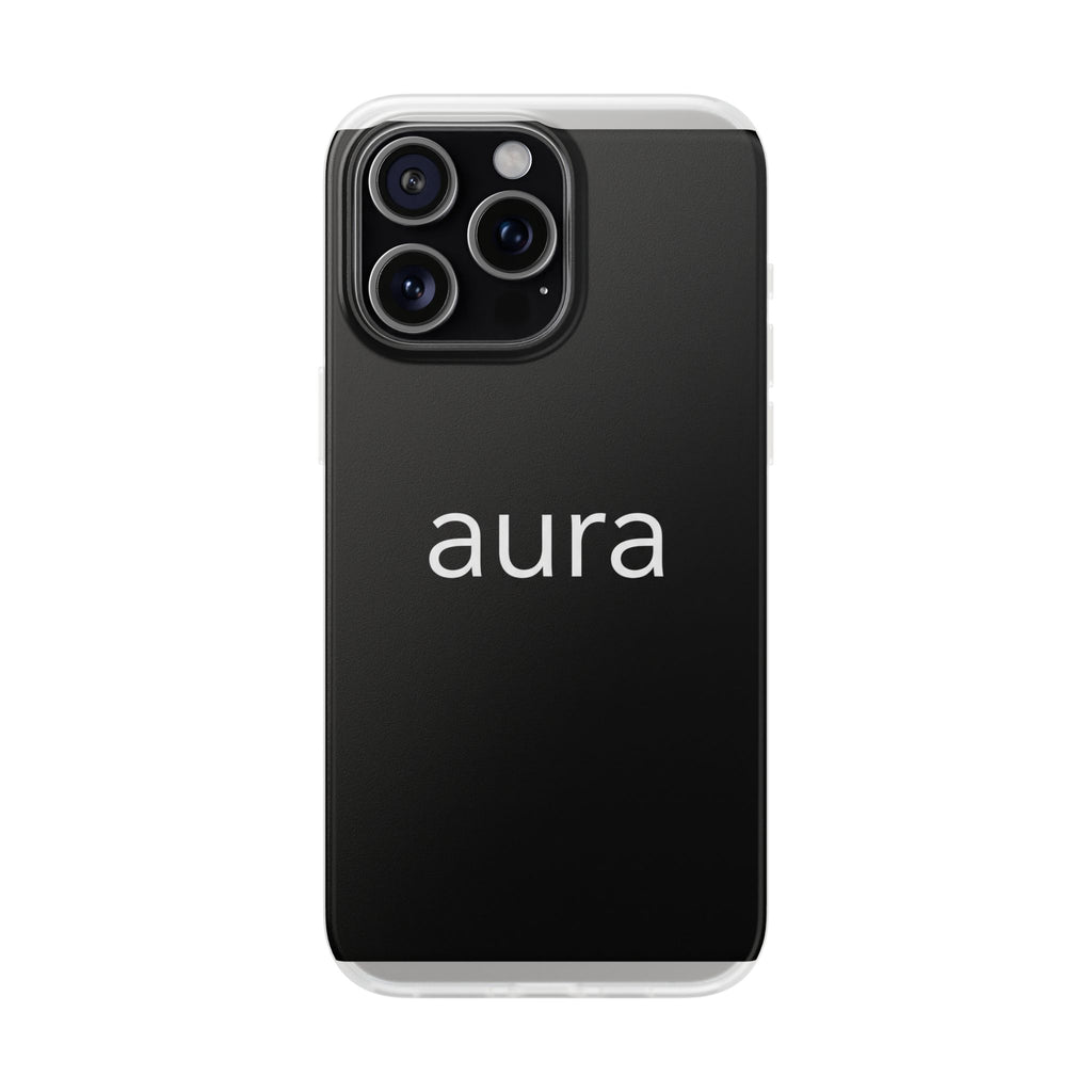 Aura Black Minimalist Phone Case