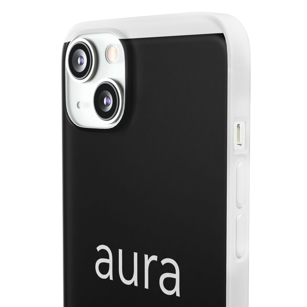 Aura Black Minimalist Phone Case