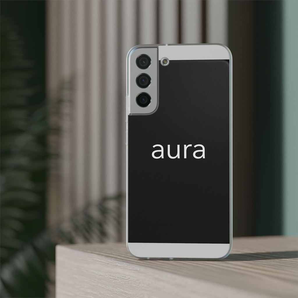 Aura Black Minimalist Phone Case