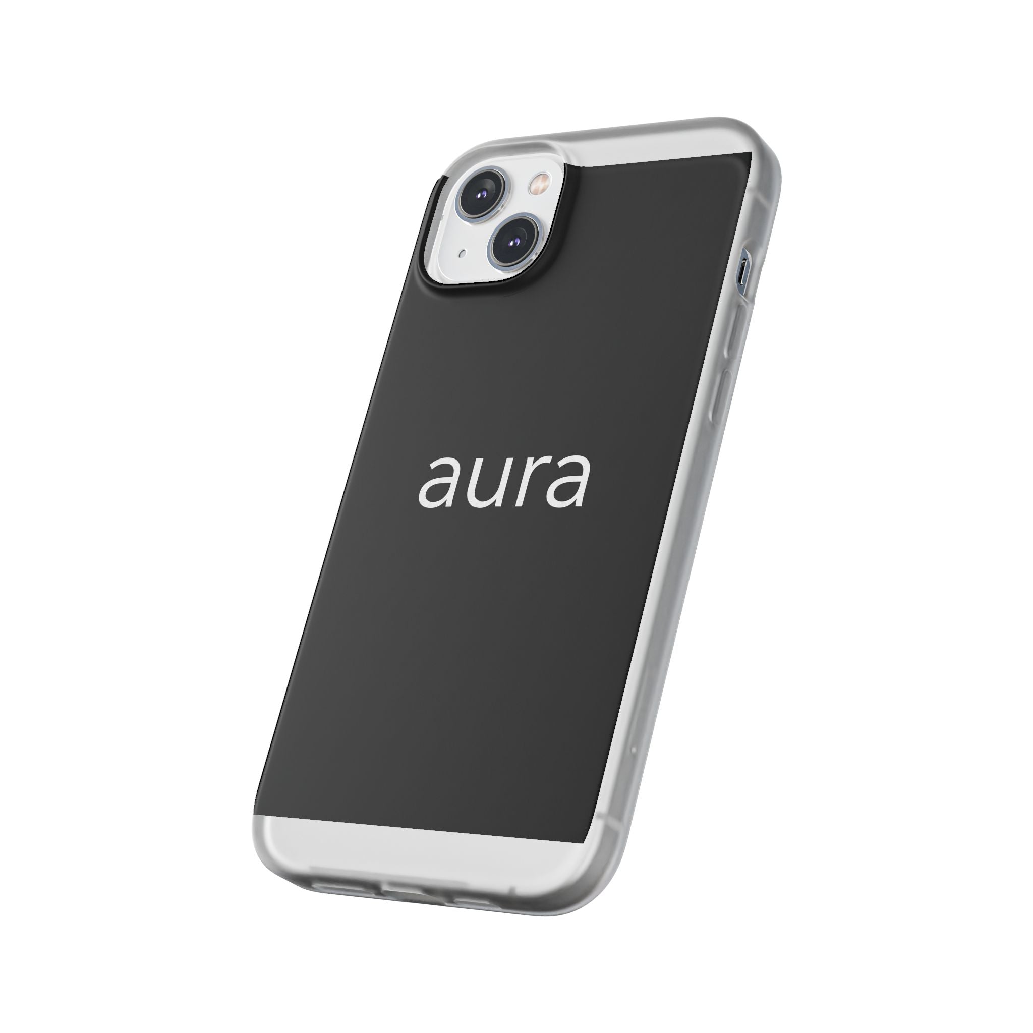 Aura Black Minimalist Phone Case