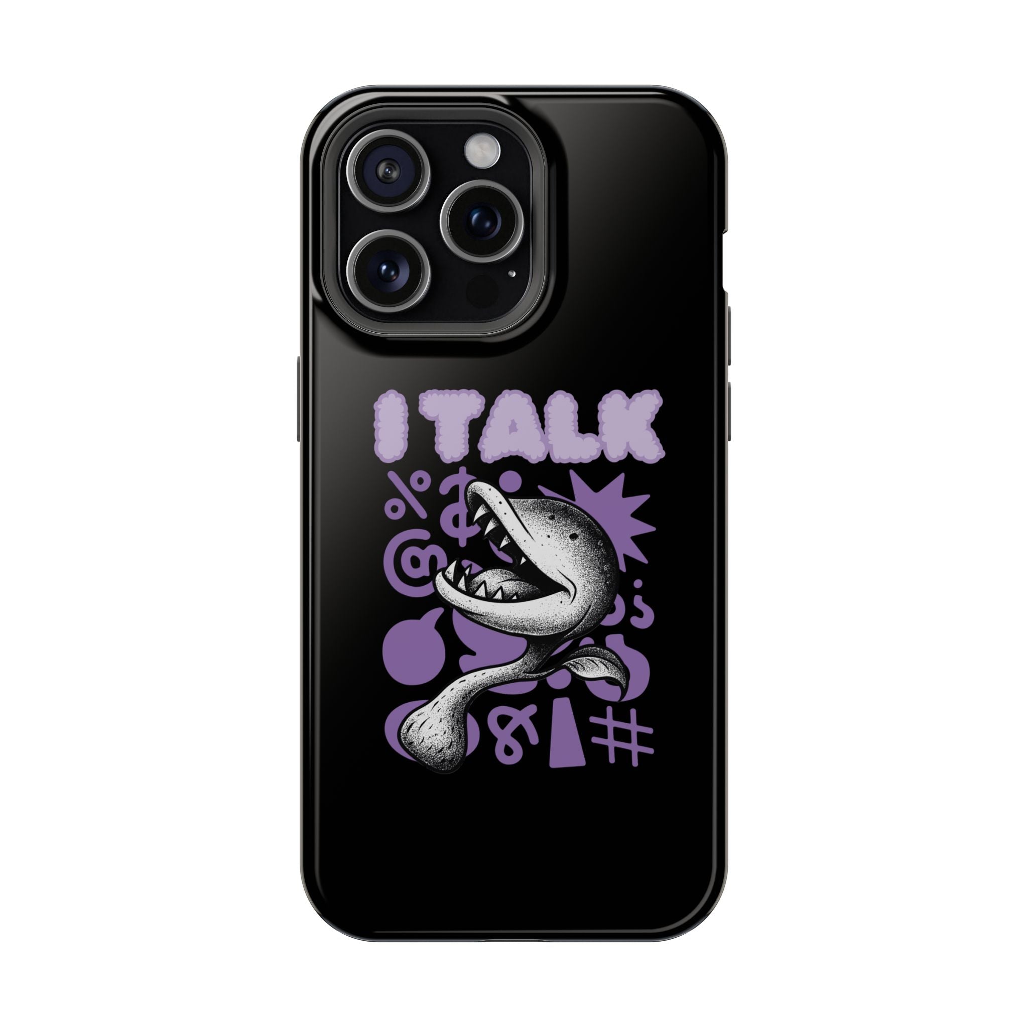 Phone Case — "I TALK" Graphic Magnetic Impact-Resistant Case