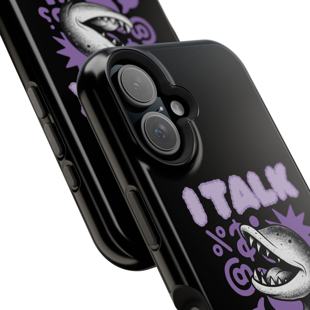 Phone Case — "I TALK" Graphic Magnetic Impact-Resistant Case
