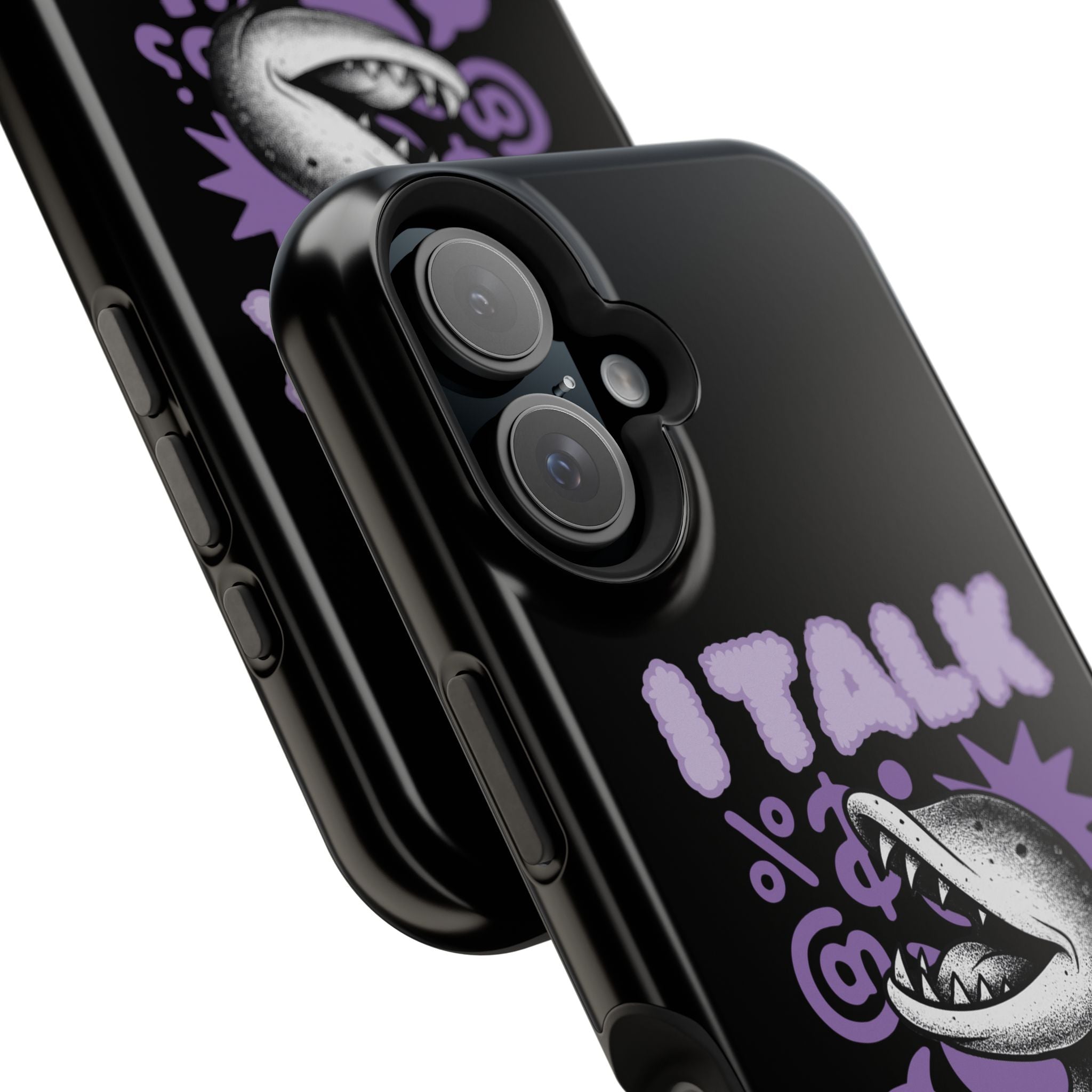 Phone Case — "I TALK" Graphic Magnetic Impact-Resistant Case