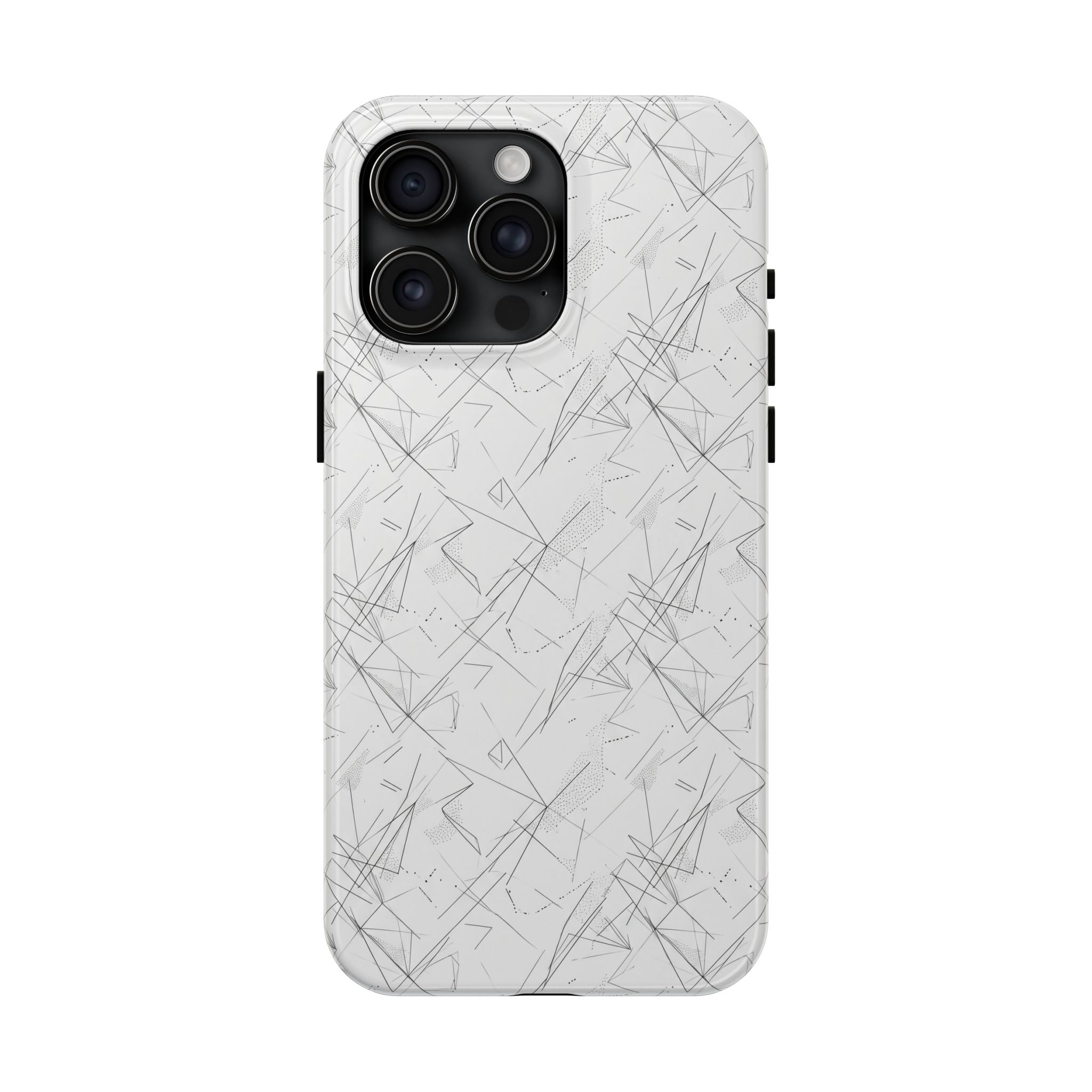 Marble Scratch Pattern Tough Phone Case — Protective iPhone Cover