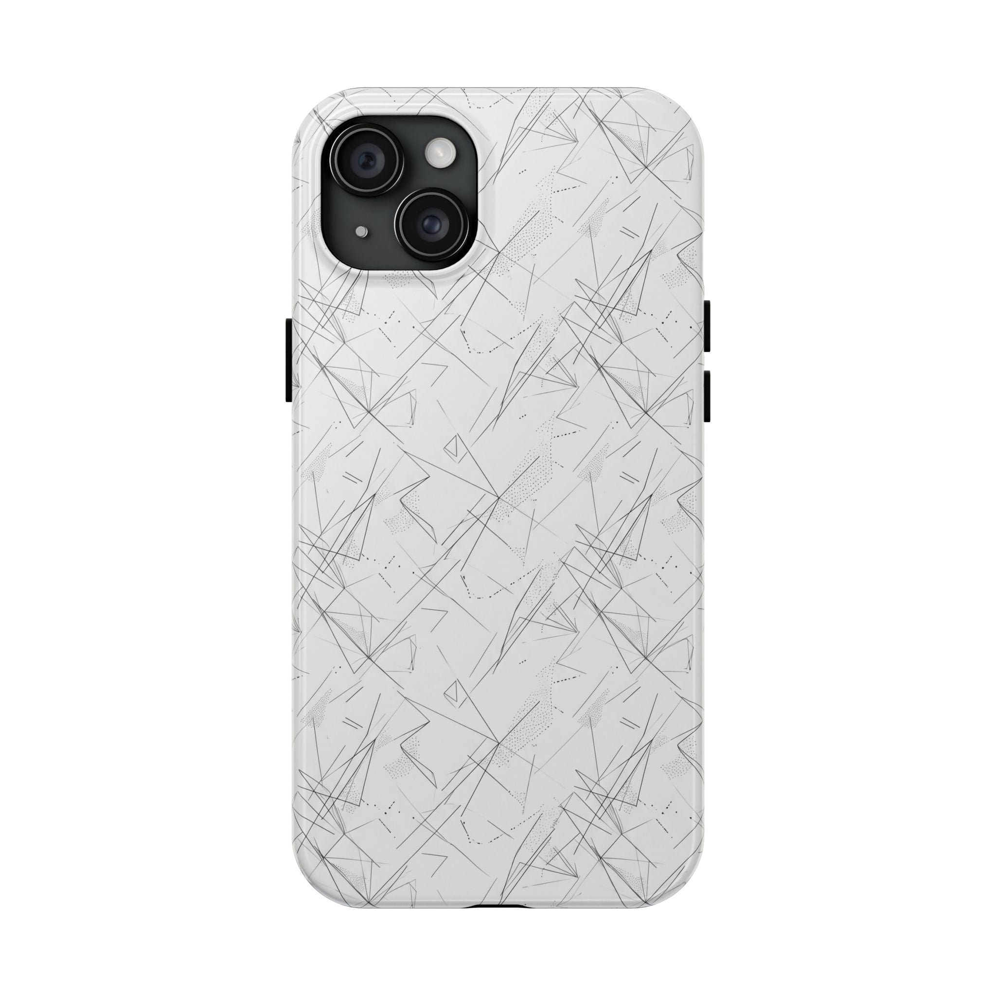 Marble Scratch Pattern Tough Phone Case — Protective iPhone Cover