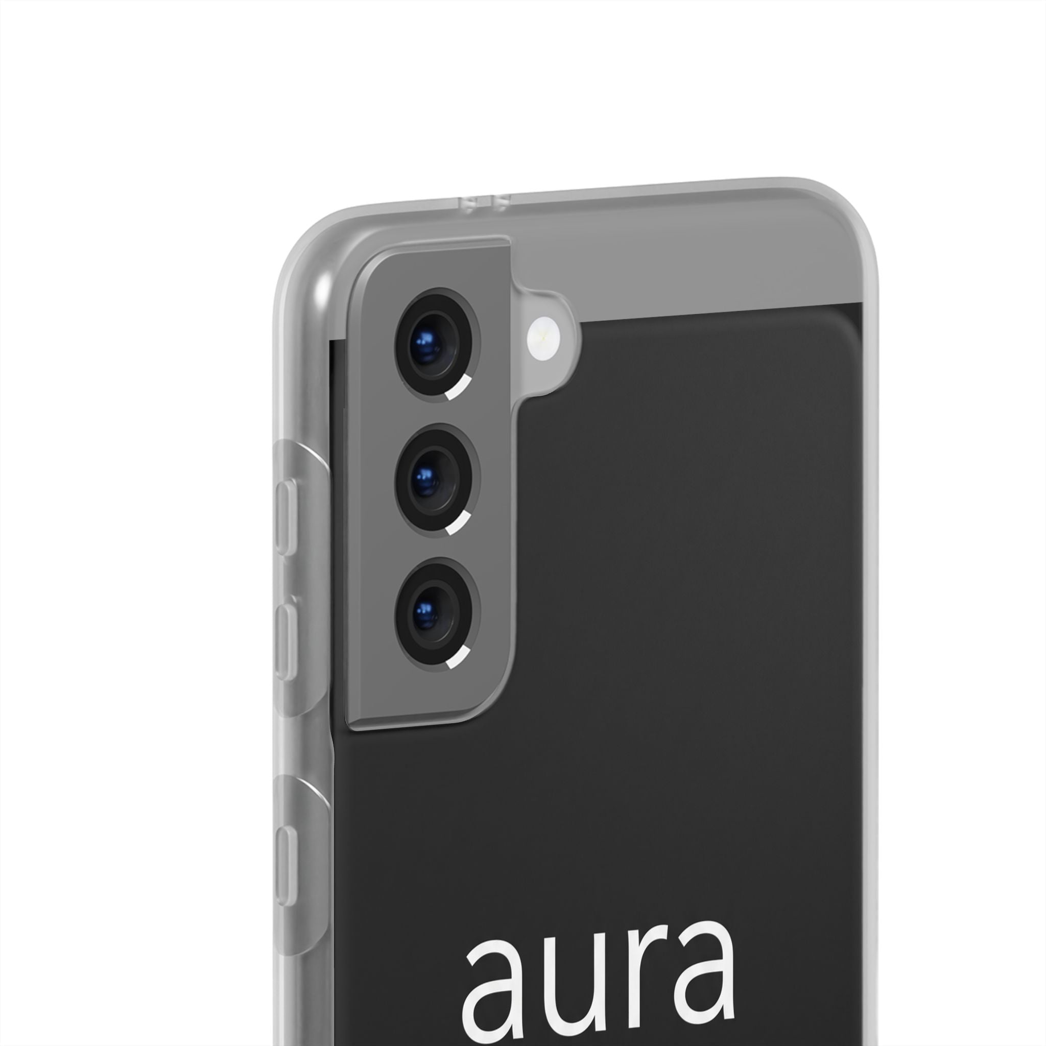 Aura Black Minimalist Phone Case