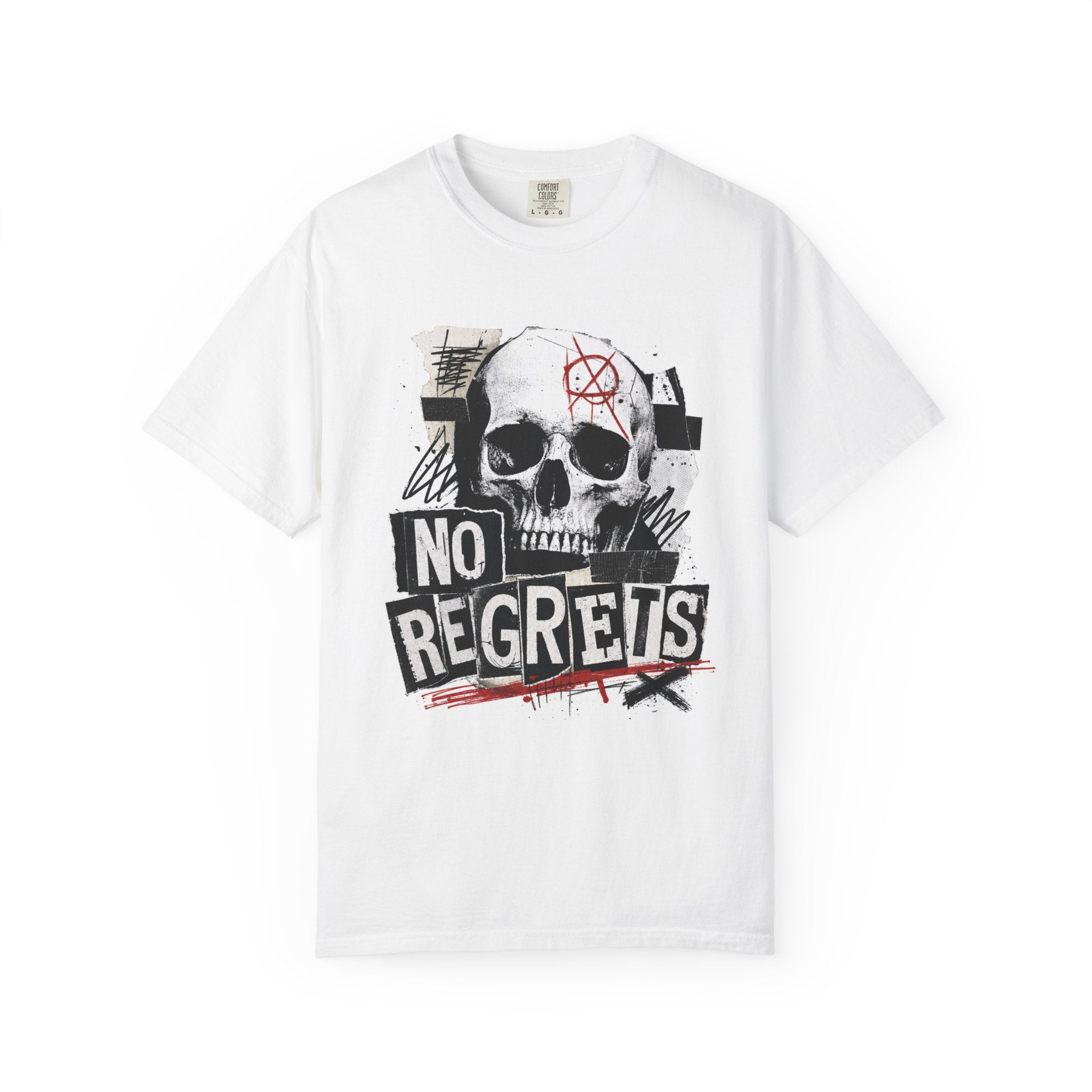 No Regrets Skull Graphic T-Shirt